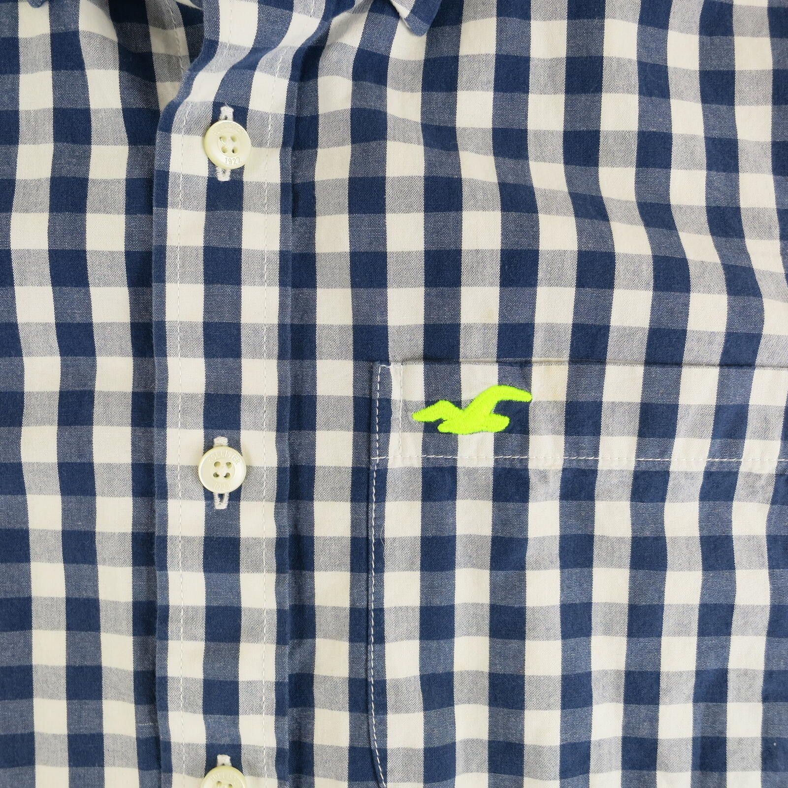 Hollister Hollister Blue and White Checkered Button-Up Shirt Men's L Size US L / EU 52-54 / 3 - 2 Thumbnail