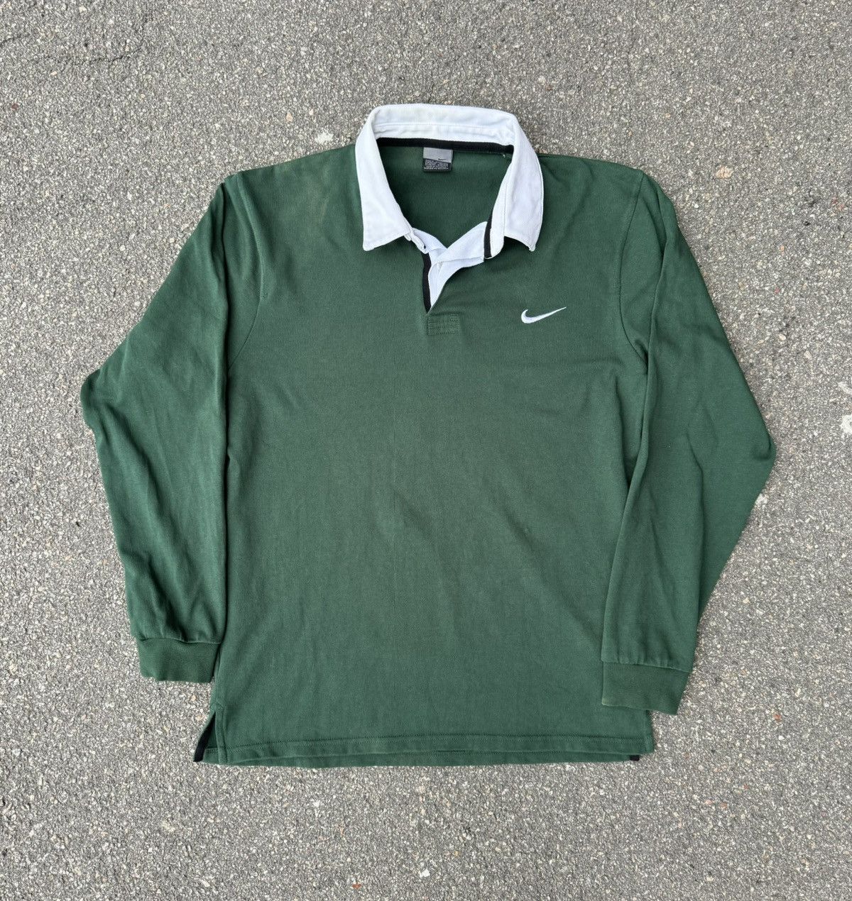 Nike Vintage 2000s Nike Rugby Sweatshirt Y2K Size US M / EU 48-50 / 2 - 1 Thumbnail