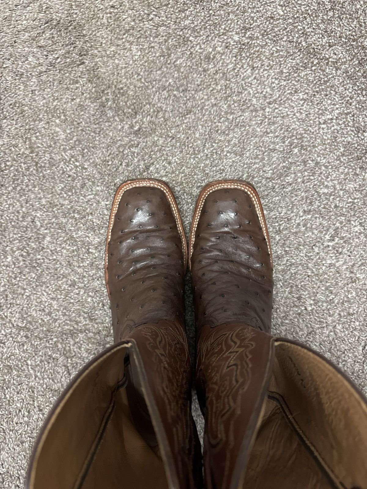 Lucchese Lucchese full quill brown ostrich Size US 10.5 / EU 43-44 - 10 Thumbnail