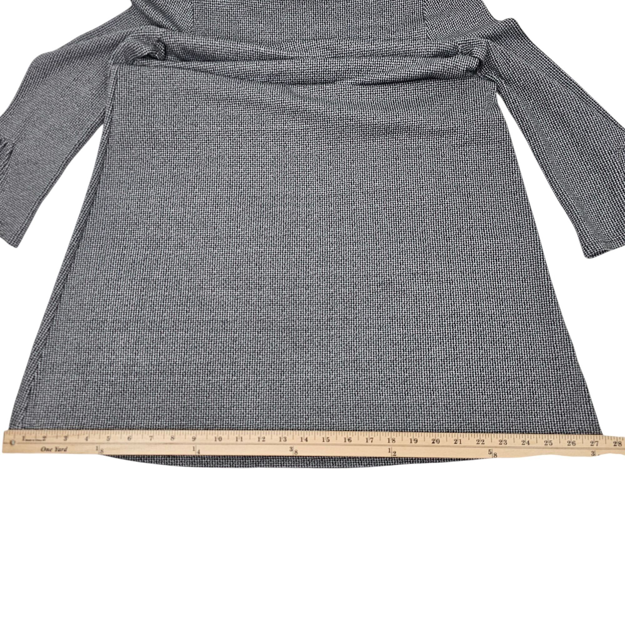 J. Jill J JILL Wearever Dress Womens S Gray Houndstooth Flutter Size S / US 4 / IT 40 - 13 Thumbnail