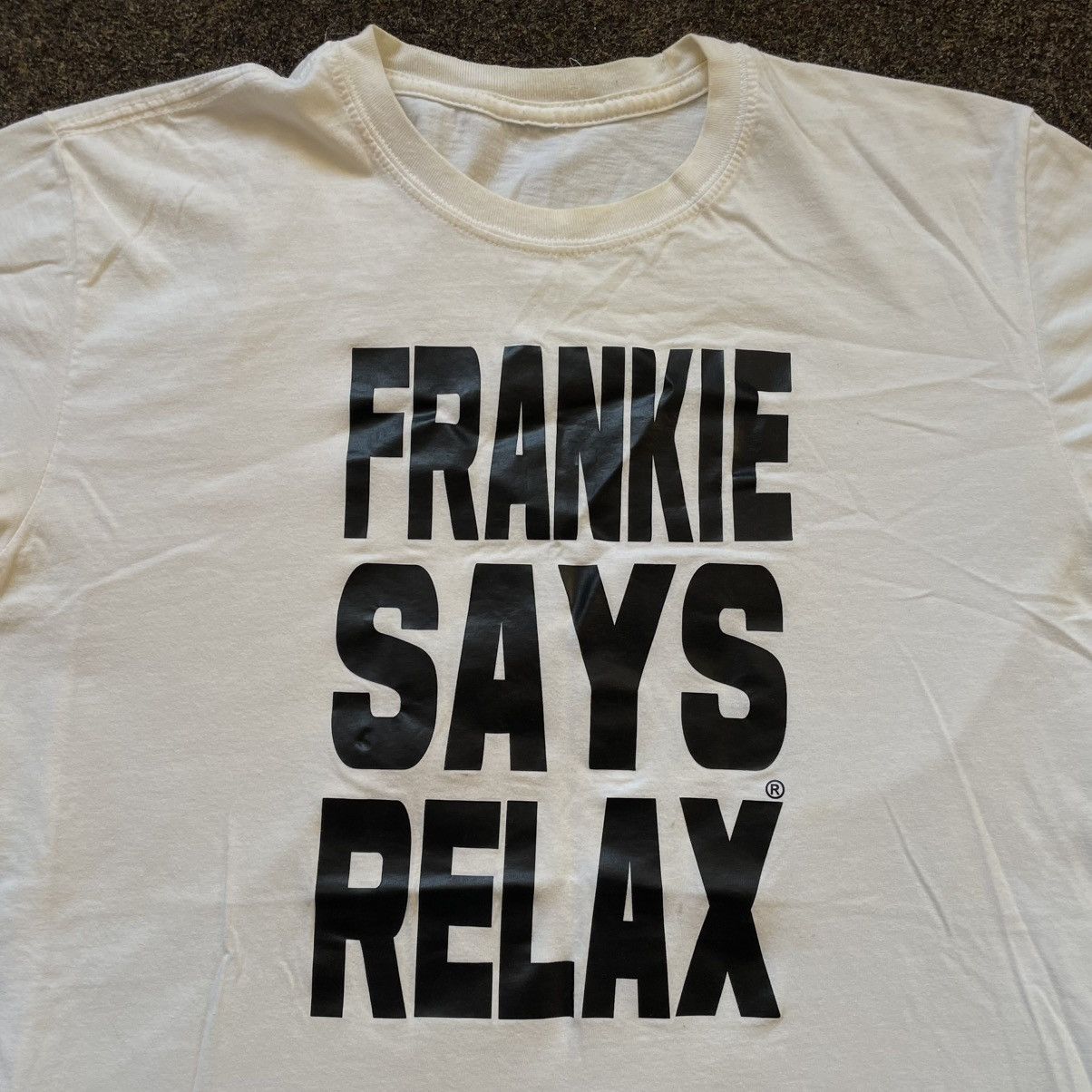 Vintage Vintage Y2K Frankie Says Relax Graphic Tee Streetwear Slim L Size US L / EU 52-54 / 3 - 4 Thumbnail