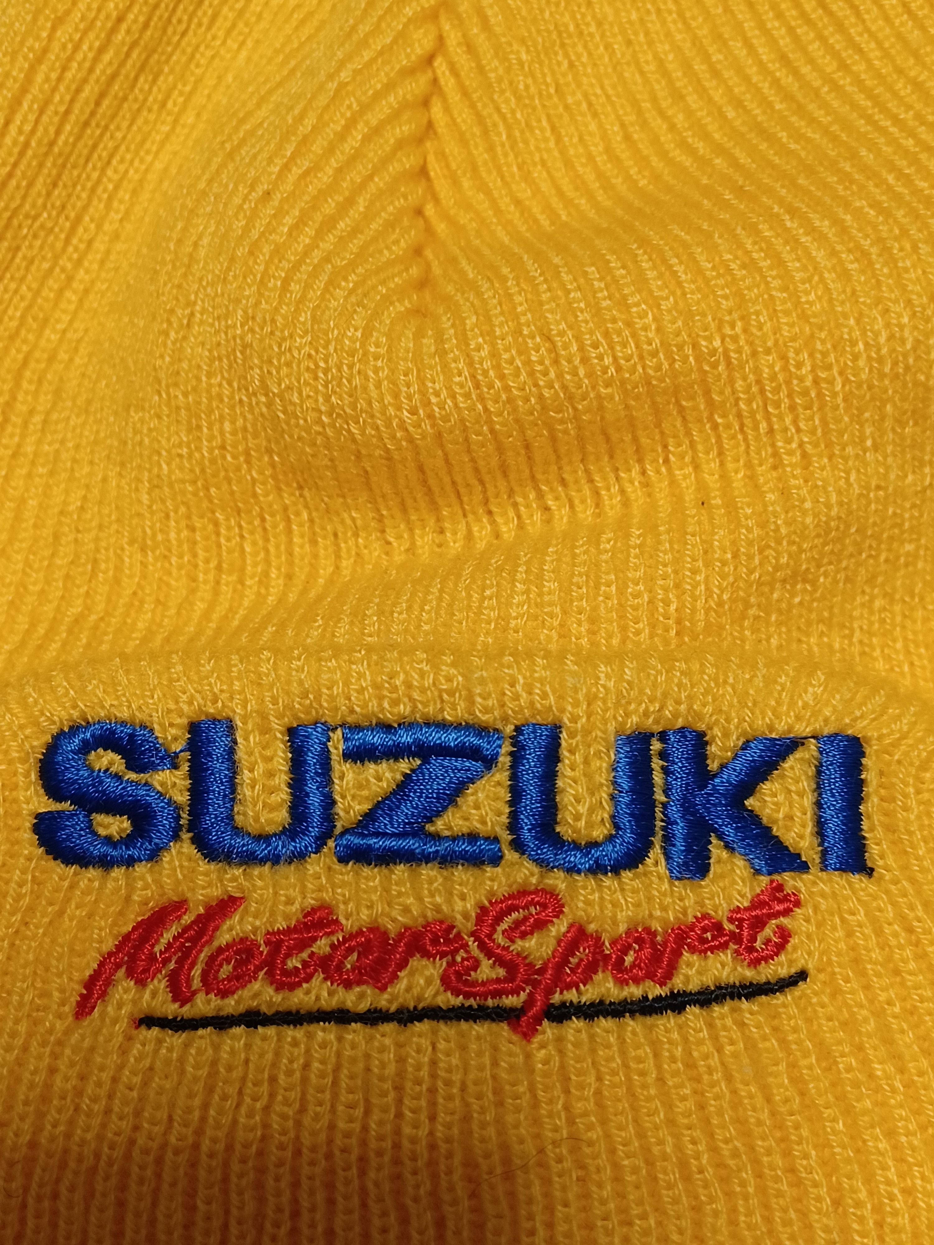 Japanese Brand SUZUKI MOTORSPORT 00s VINTAGE YELLOW Y2K WINTER HAT Size ONE SIZE - 2 Thumbnail