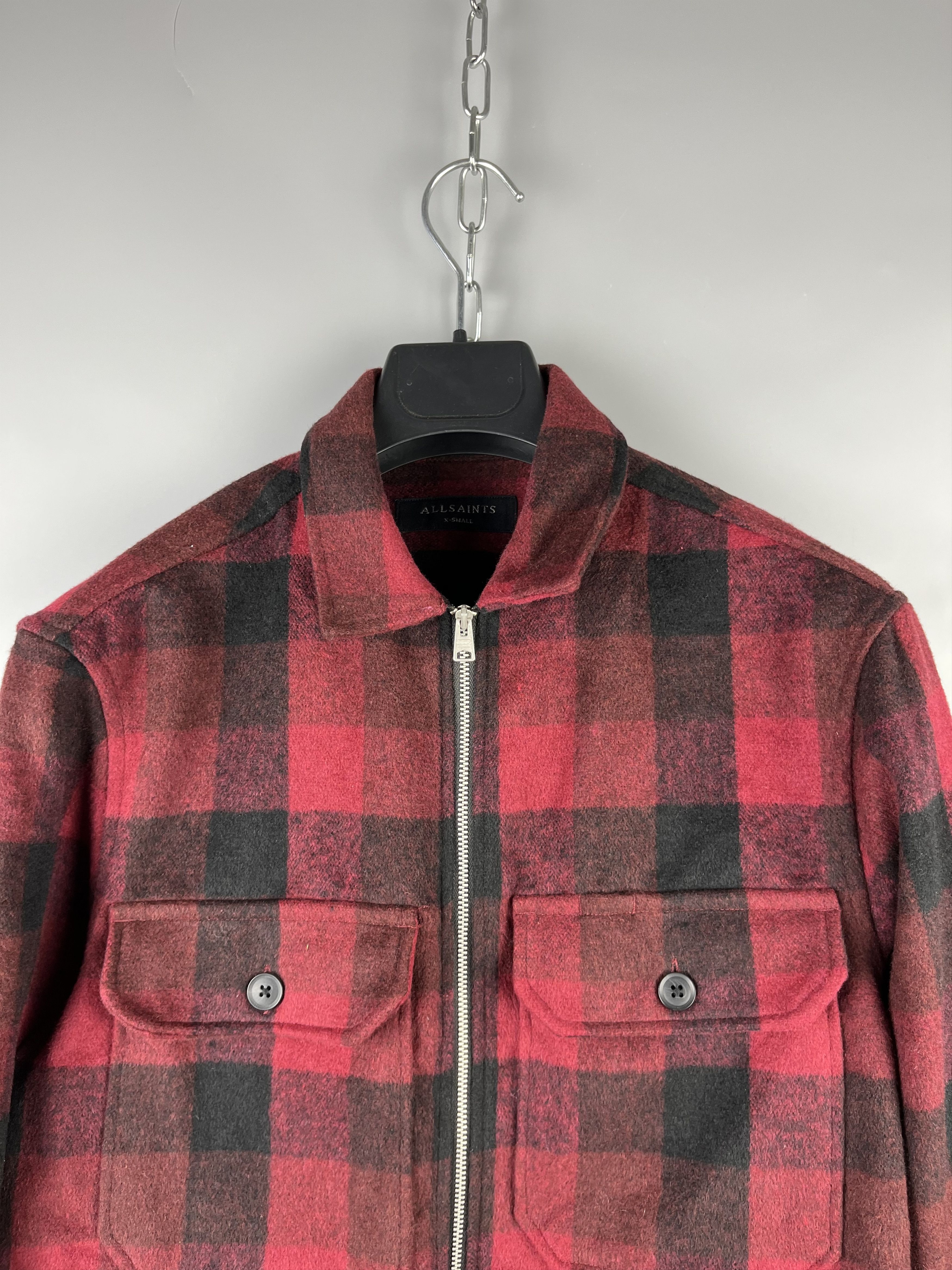 Allsaints Allsaints Checked Flannel Casual Shirt Overshirt Size US S / EU 44-46 / 1 - 3 Thumbnail