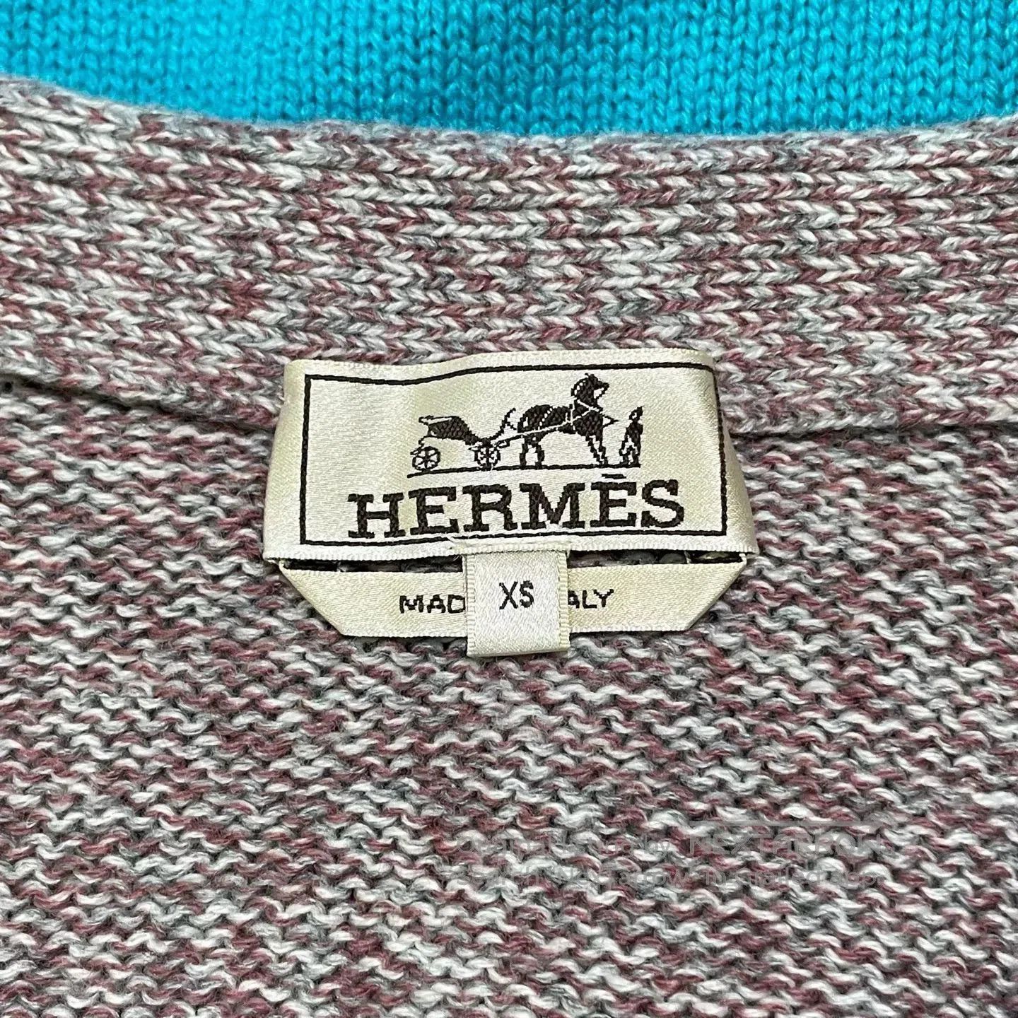 Hermes Hermes Gray Blue Knit Sweater XS. Size US XS / EU 42 / 0 - 5 Thumbnail