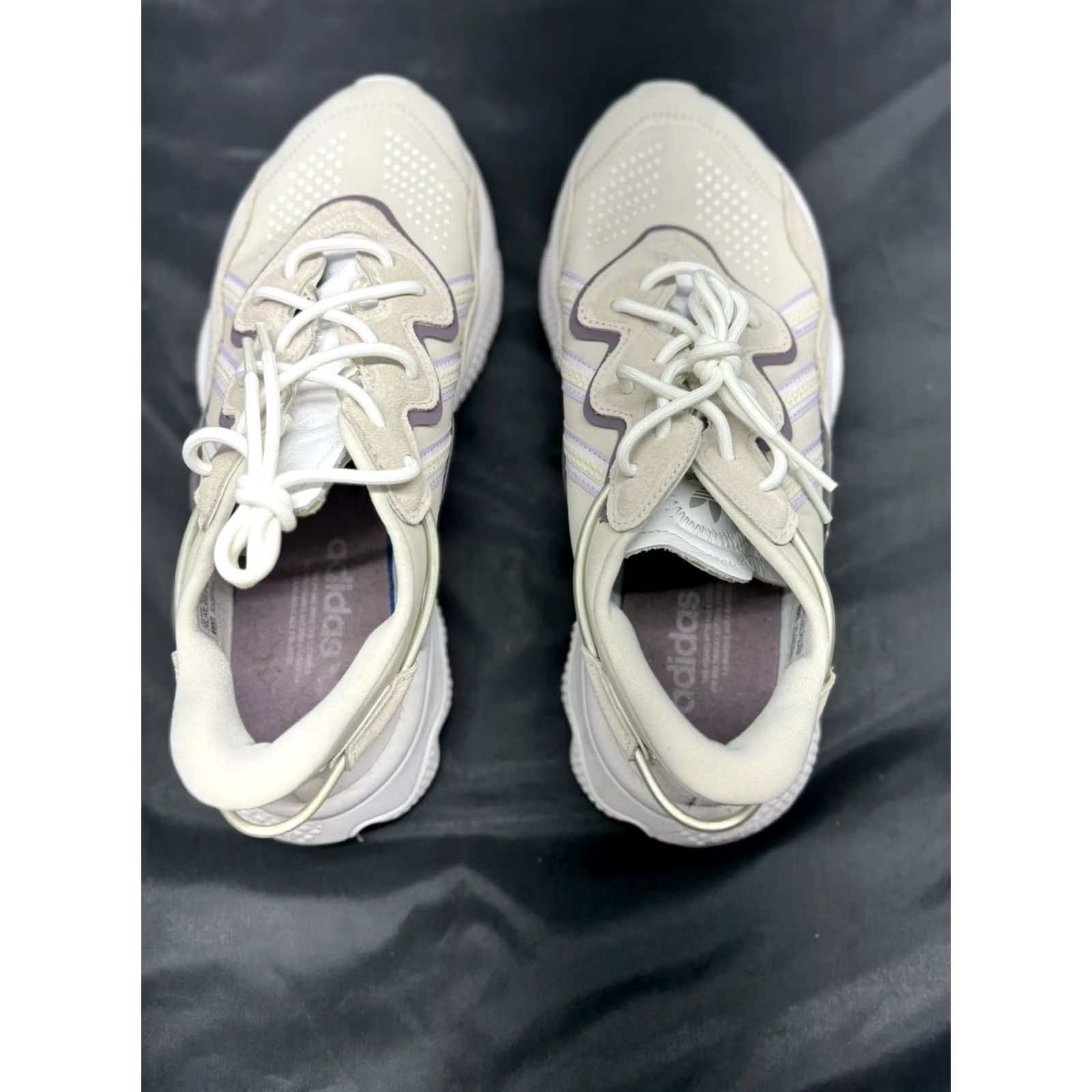 Adidas Adidas Ozweego Trainers Sneakers White Cream Women’s 10 EUC Shoes Lace Up Athletic Walking Running Gym Casual Womens Ozweego Size US 10 / IT 40 - 4 Thumbnail