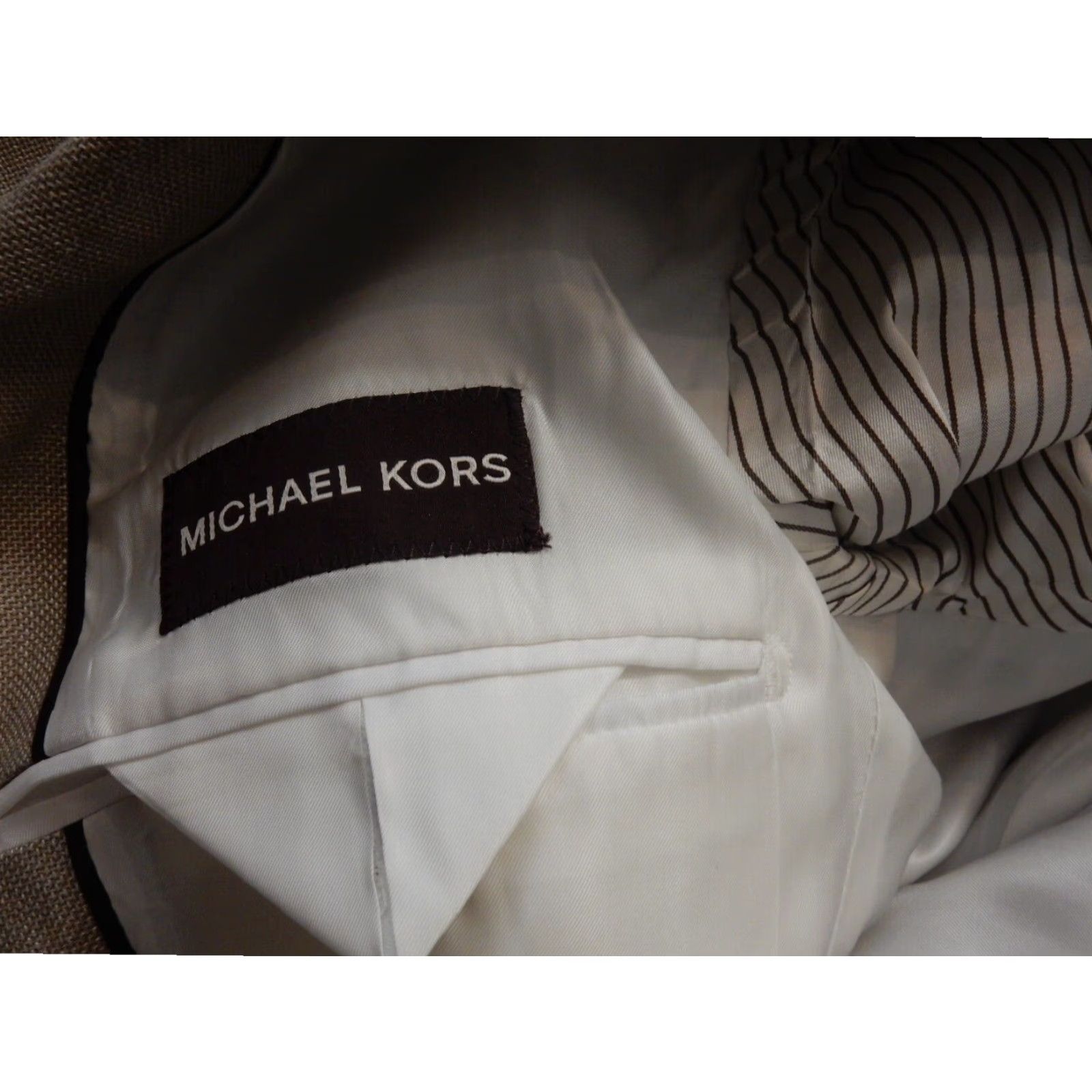 Michael Kors Michael Kors Men's Blazer Sport Coat Jacket Ivory Size 40 Regular Size 40R - 6 Thumbnail
