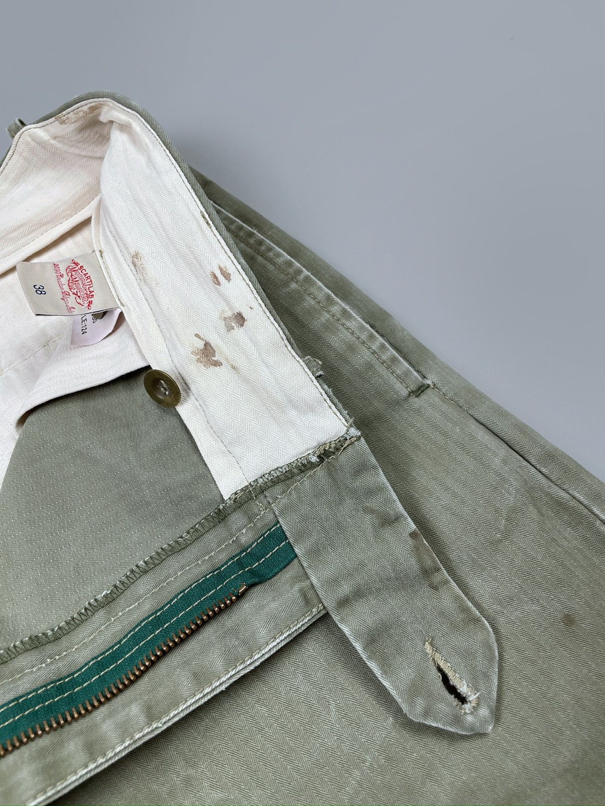 Scarti-Lab SCARTI-LAB Army Herringbone Military Japanese Pants Size 38 Size US 38 / EU 54 - 20 Thumbnail