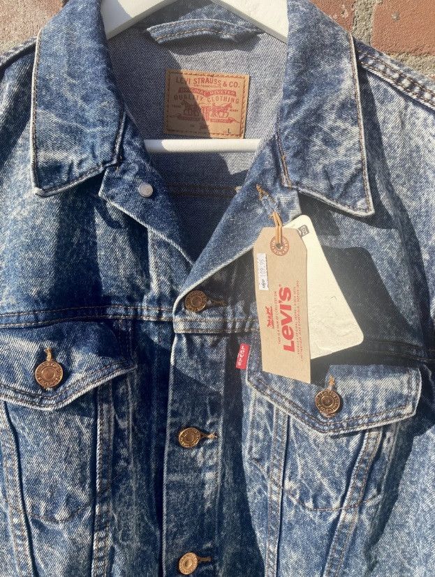 Patta Levi's Denim trucker jacket Tie dye washed Large new Size US L / EU 52-54 / 3 - 3 Thumbnail