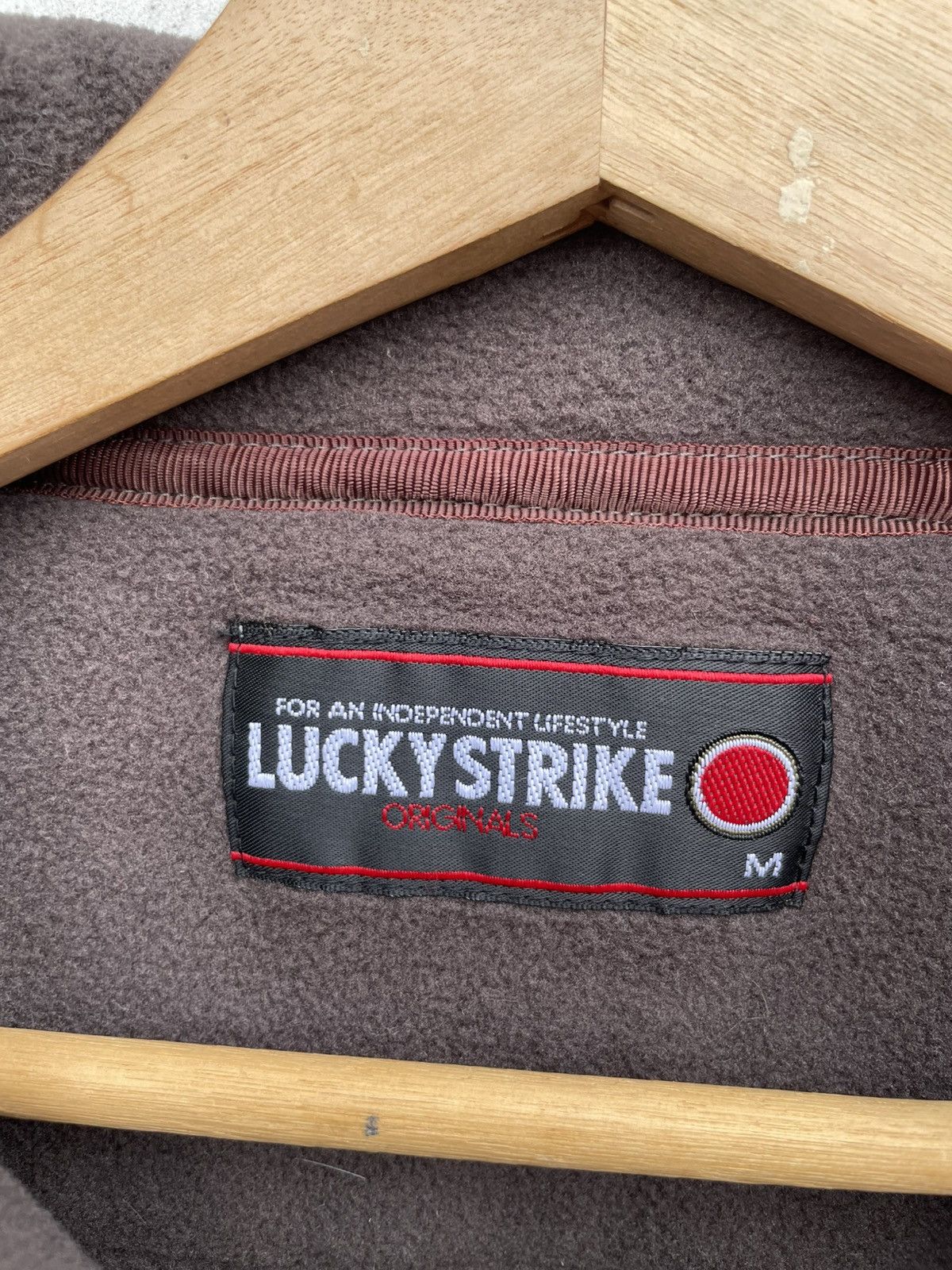 Vintage 🔥Accept Binding Offer🔥 Lucky Strike Fleece Jacket Size US M / EU 48-50 / 2 - 6 Thumbnail
