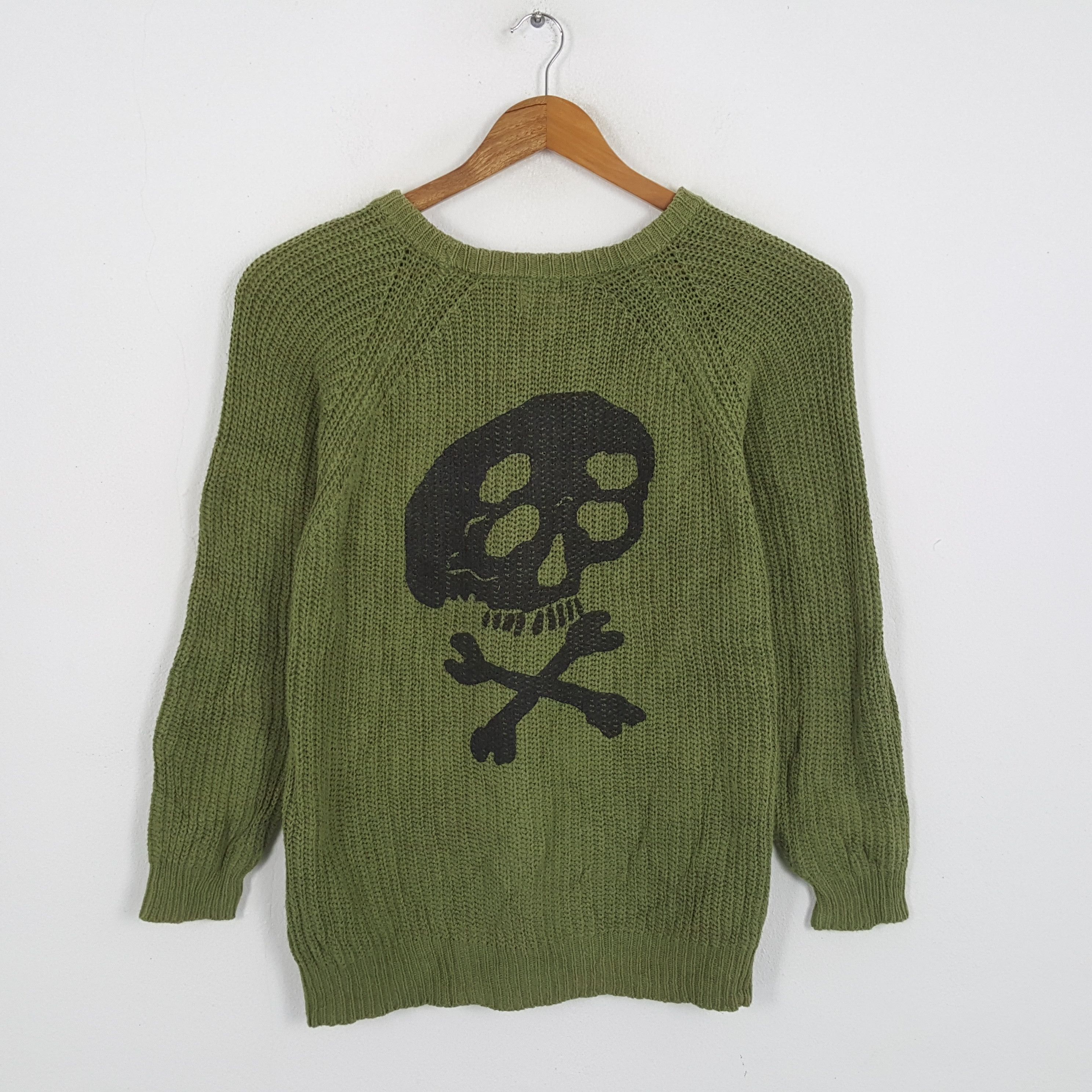 Japanese Brand × Vintage Vintage SKULLS Kapital Japanese Brand Custom Style Knitwear Size US M / EU 48-50 / 2 - 1 Thumbnail