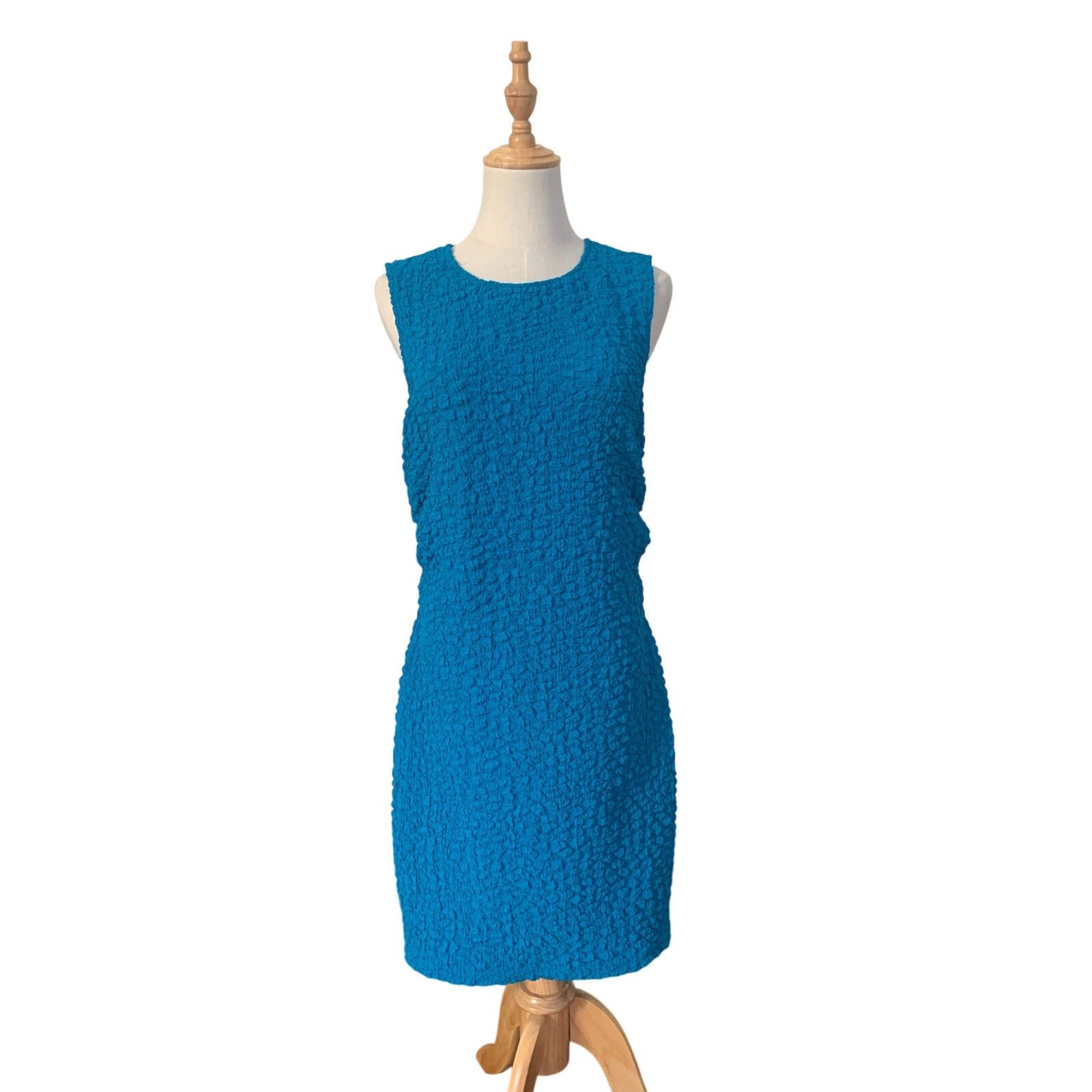 Anthropologie NWT Anthropologie Textured Mini Shift Dress Size L / US 10 / IT 46 - 4 Thumbnail