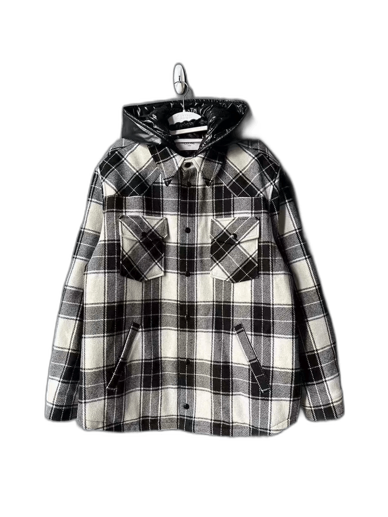 Celine Black and White Plaid Jacket Size US L / EU 52-54 / 3 - 1 Thumbnail