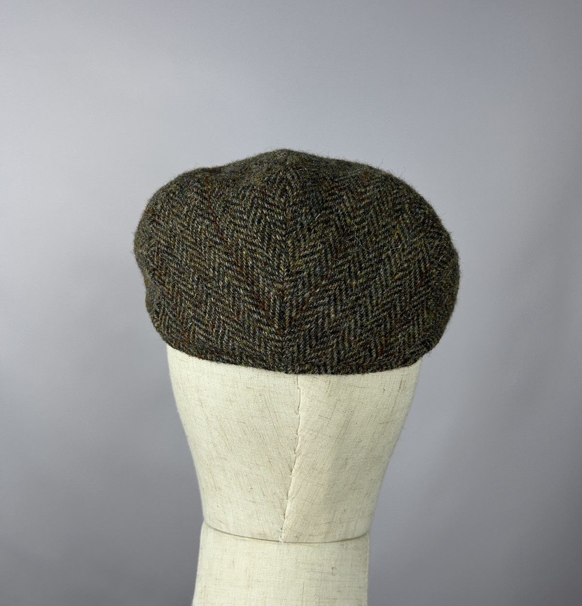 Designer × Harris Tweed Failsworth Stornoway Harris Tweed Flat Cap Wool 58CM 7 1/8 Size ONE SIZE - 4 Thumbnail