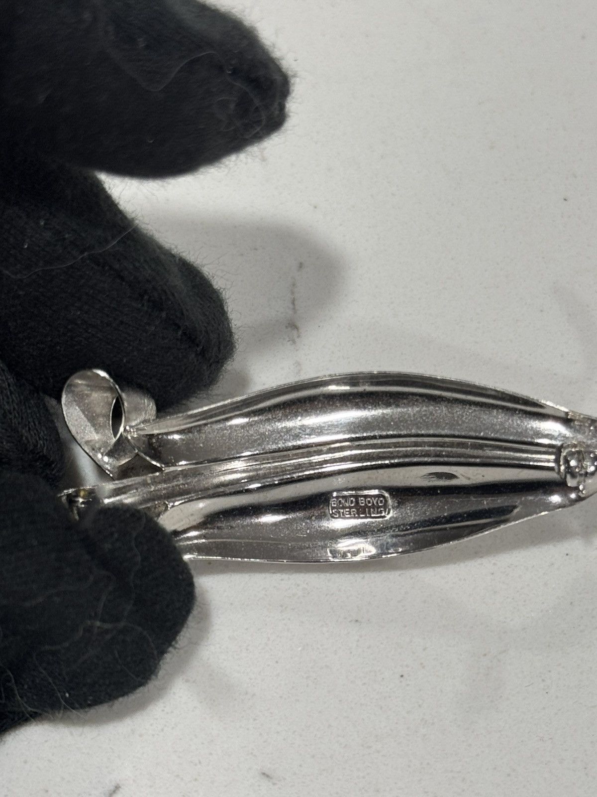 Sterling Silver Vintage Bond Boyd Sterling Silver Brooch Size ONE SIZE - 6 Thumbnail