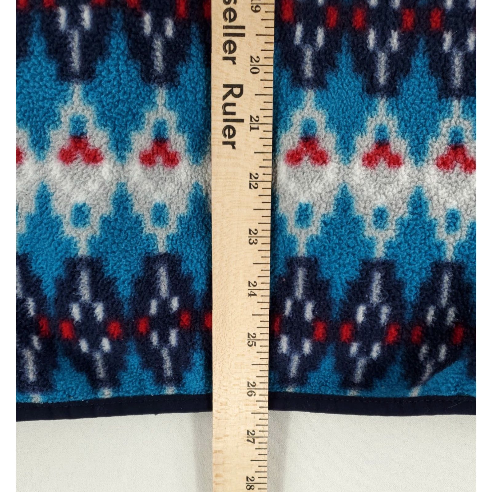 Patagonia Patagonia Synchilla Snap T Fleece Geometric Patterned Blue White Red Mens S Blue Geometric Patterned Fleece Mens S Size US S / EU 44-46 / 1 - 7 Thumbnail