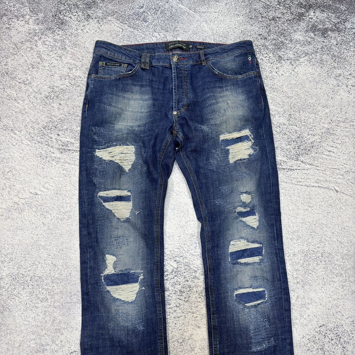 Philipp Plein Philipp Plein Super Straight Cut Mens Jeans 36 size Size US 36 / EU 52 - 3 Thumbnail