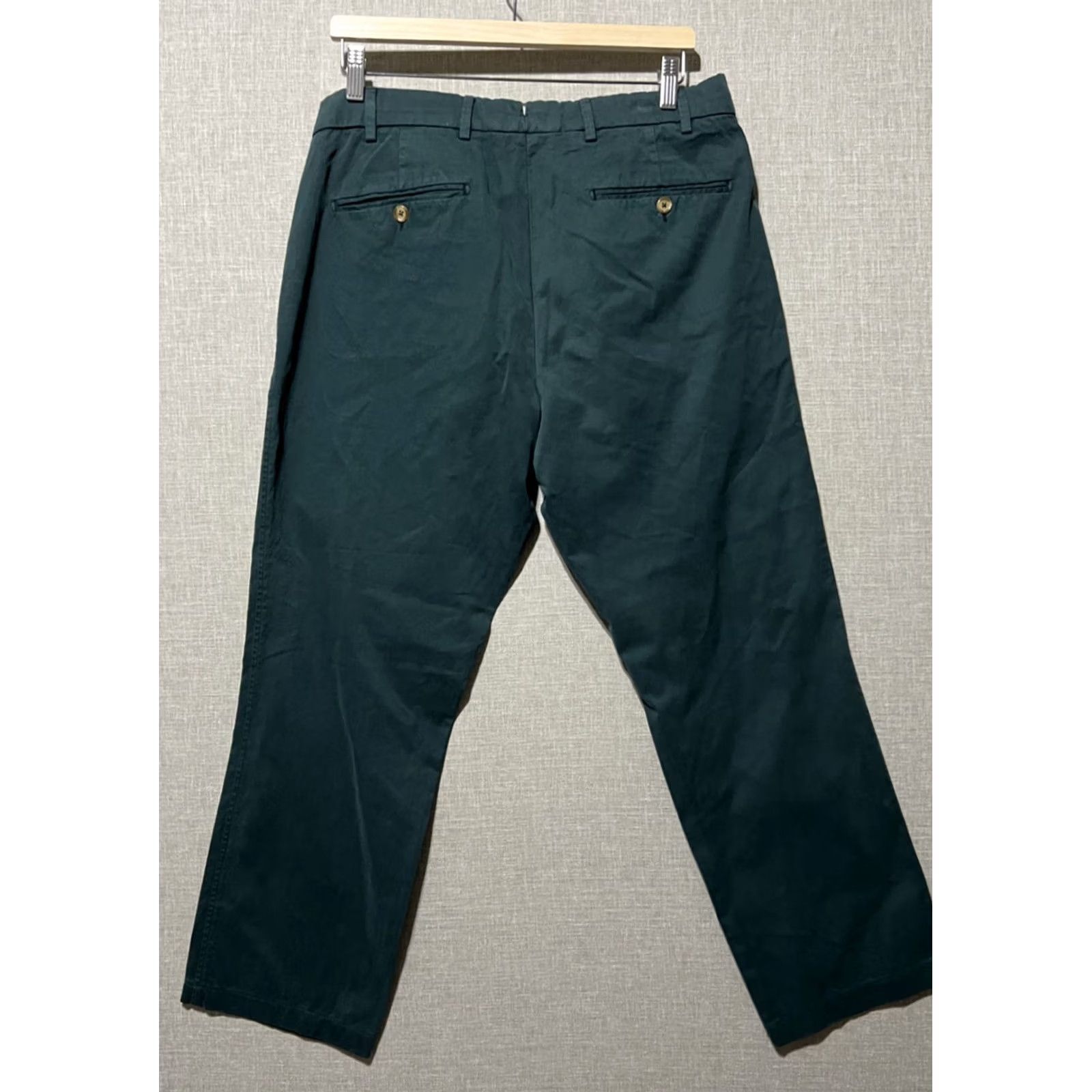 J.McLaughlin J. McLaughlin Pants Green Chino Flat Front Regular 36x28 Men’s Pockets Casual Style Modern Classic Size US 36 / EU 52 - 2 Thumbnail