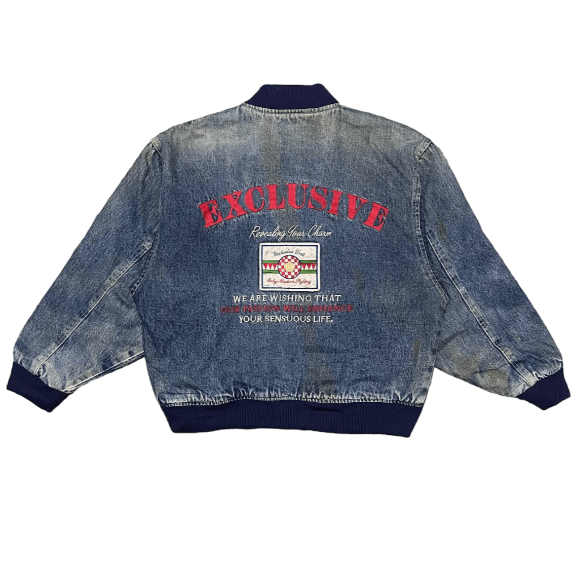 Japanese Brand Vintage Japanese Brand Denim Bomber Jacket with Patches Size US M / EU 48-50 / 2 - 13 Thumbnail