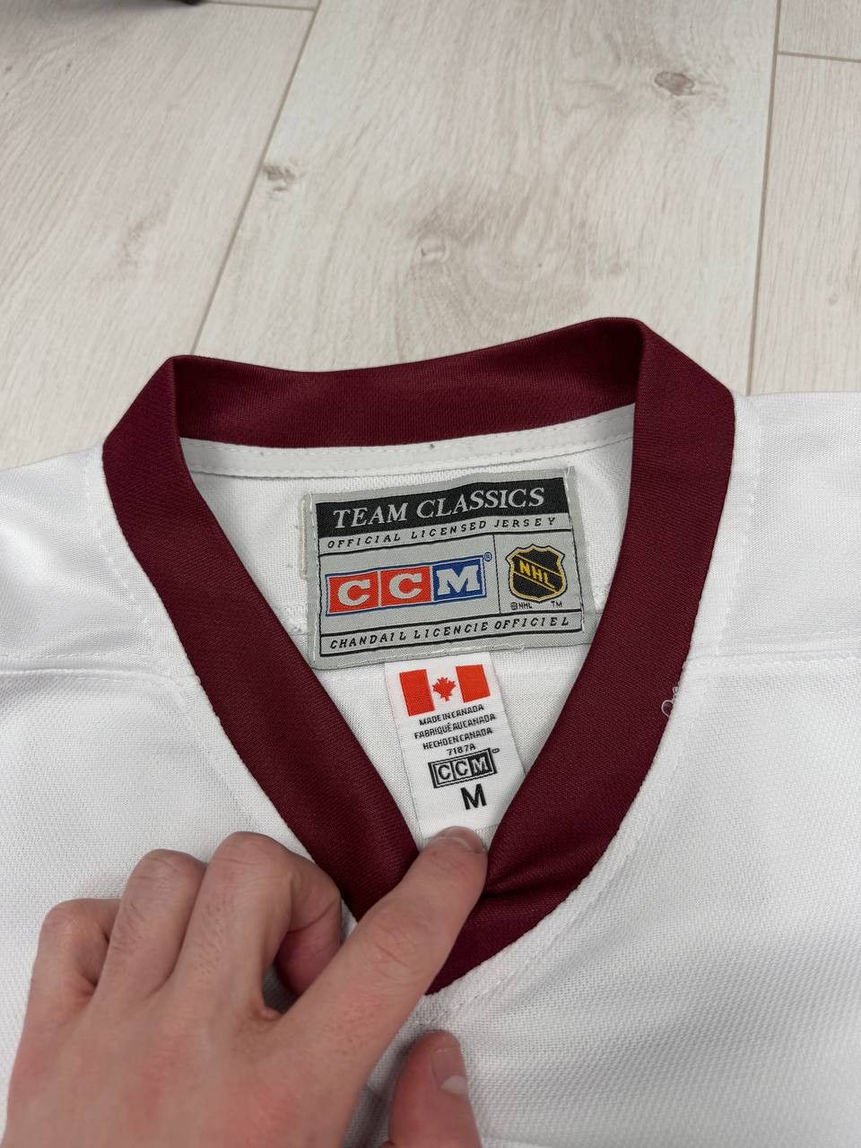 Ccm × NHL Junior size M Mighty Ducks Hockey Jersey #21 JACKSON Size US XXS / EU 40 - 8 Thumbnail