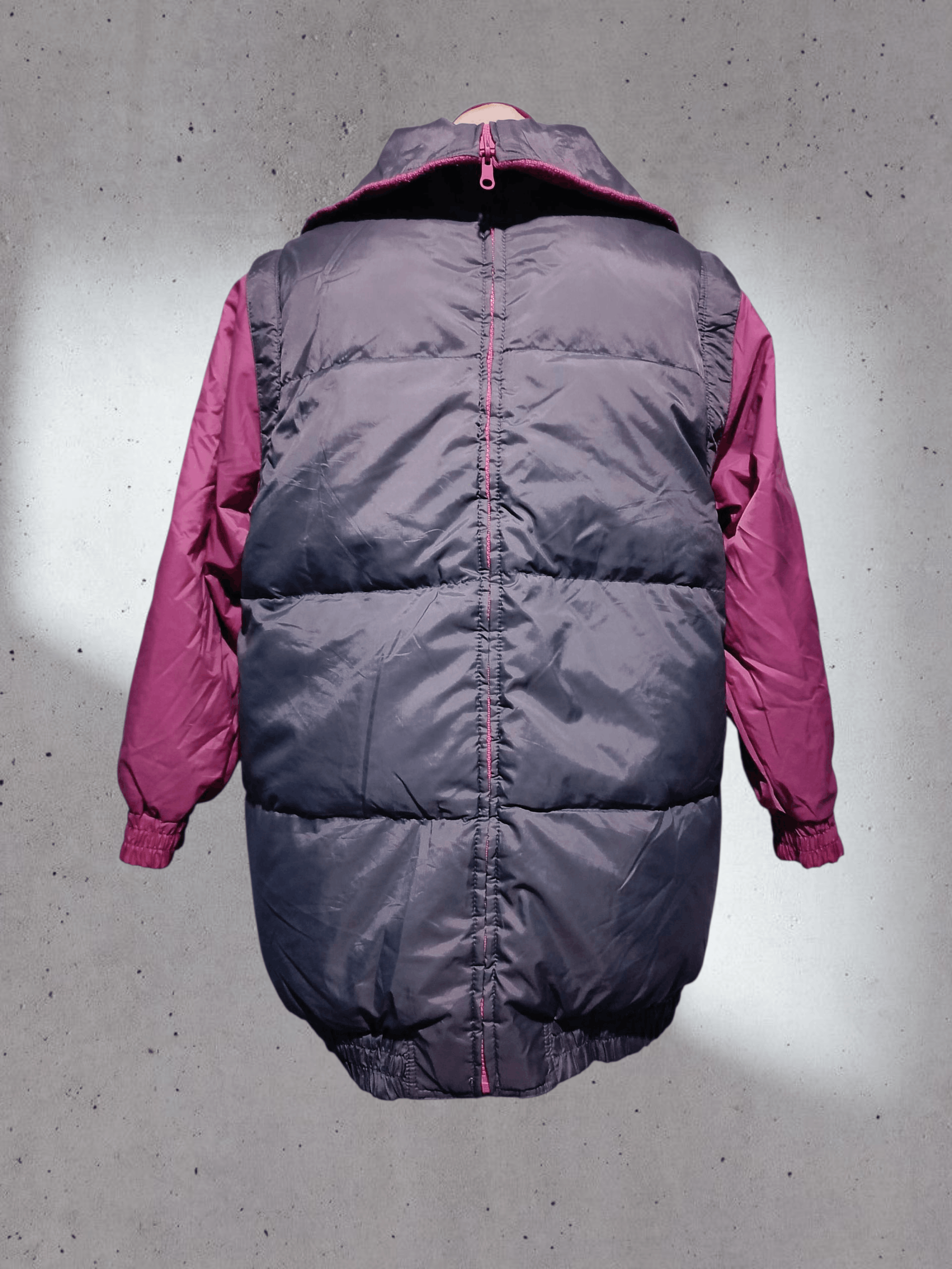 Japanese Brand Two Tone Convertible Puffer Down Jacket Size US L / EU 52-54 / 3 - 6 Thumbnail