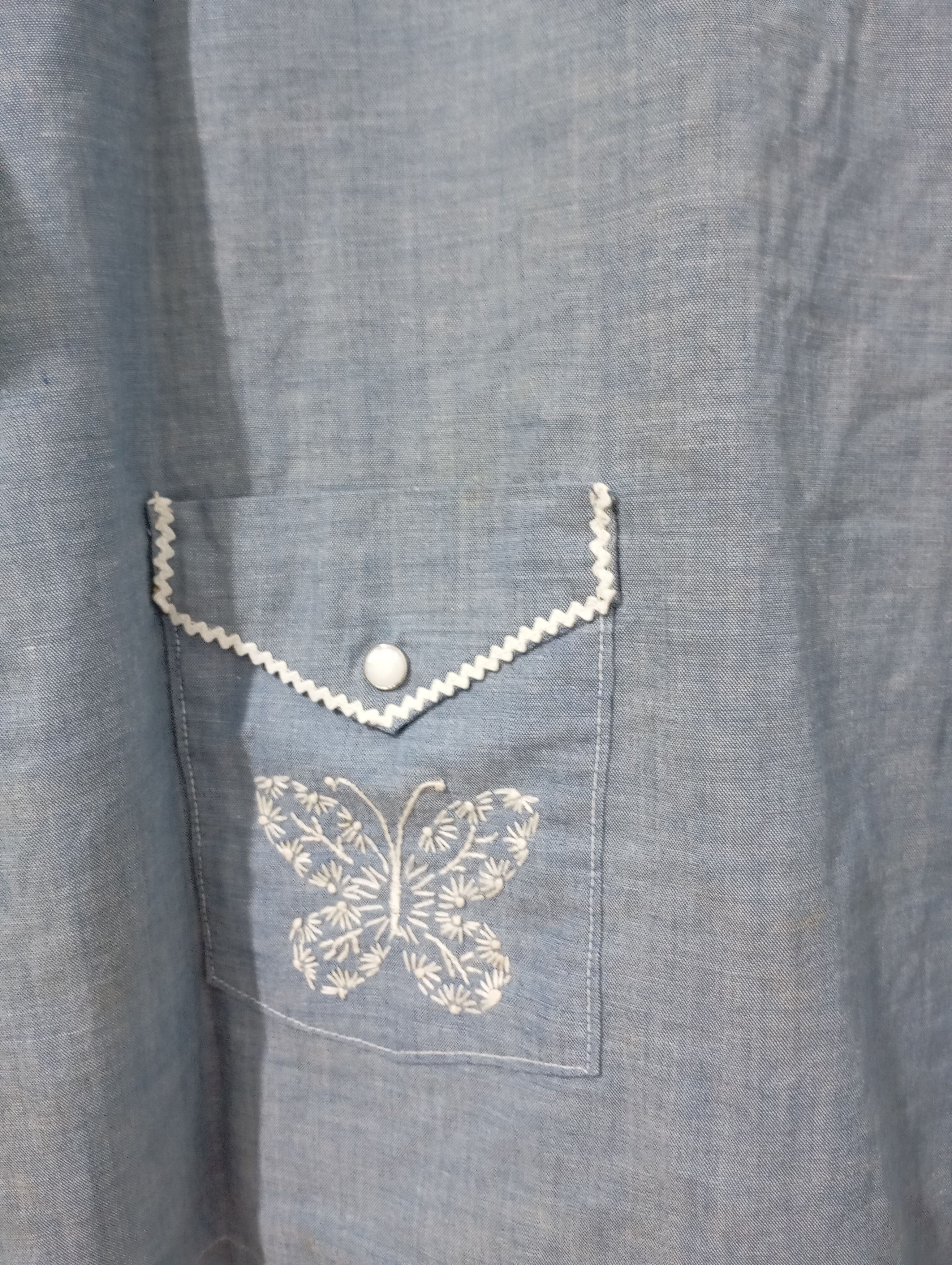 Vintage Vintage Work Shirts Embroidered Made in USA Size M / US 6-8 / IT 42-44 - 3 Thumbnail