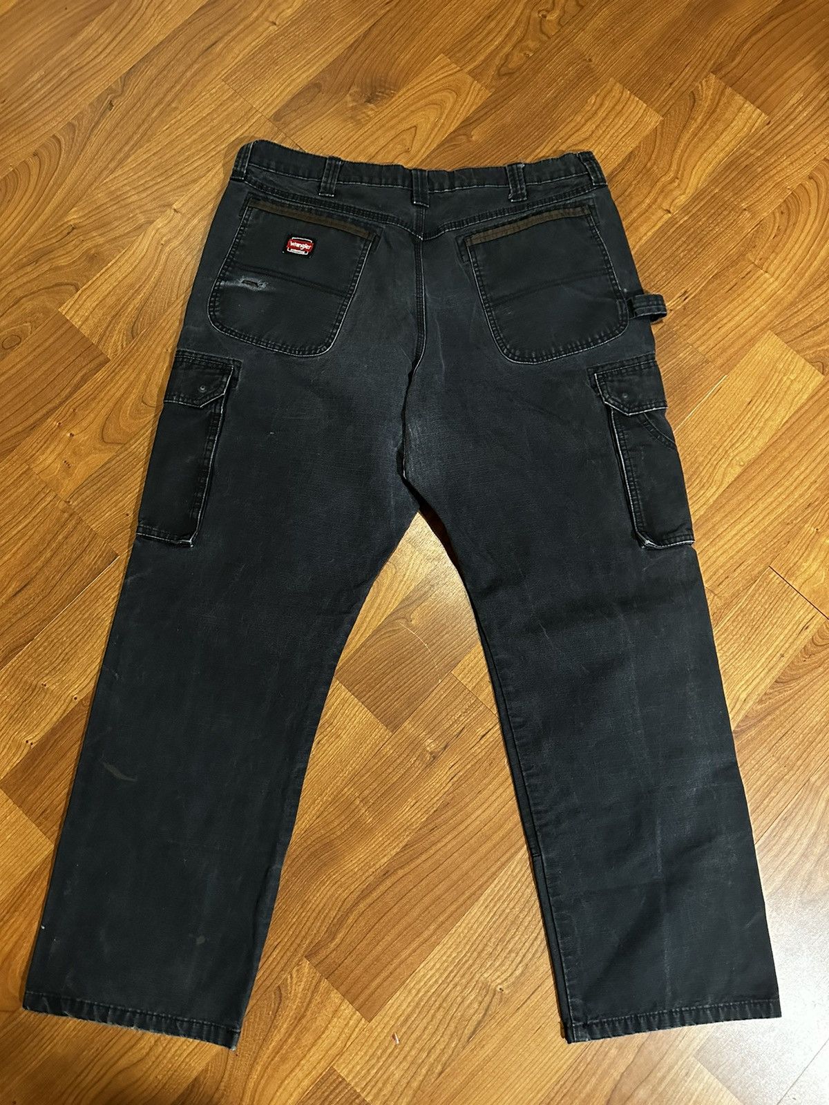 Carhartt Crazy Vintage Carhartt Style Double Knee Cargo Pants Black Size US 38 / EU 54 - 3 Thumbnail