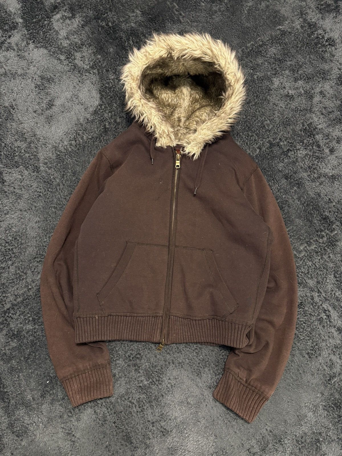 Abercrombie & Fitch Vintage Abercrombie Style Full Fur Y2K Hoodie Size US S / EU 44-46 / 1 - 2 Thumbnail