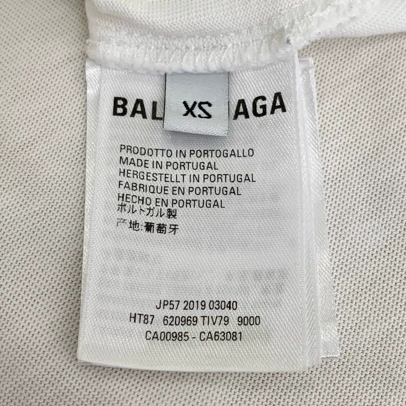 Balenciaga Balenciaga Logo monogrammed crewneck white cotton short sl Size XS / US 0-2 / IT 36-38 - 6 Thumbnail
