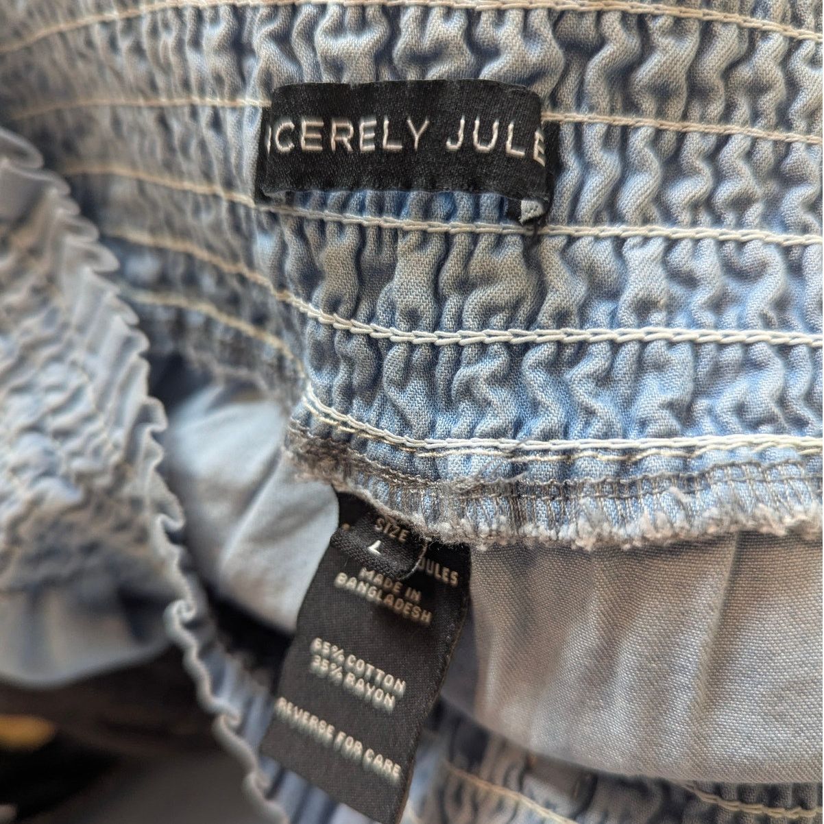 Other Sincerely Jules Chambray Paperbag Pants Large Size 34" / US 12 / IT 48 - 4 Thumbnail