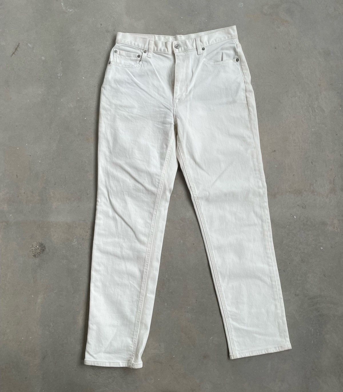 GU × Kim Jones GU X KIM JONES WHITE DENIM PANT Size US 30 / EU 46 - 1 Thumbnail