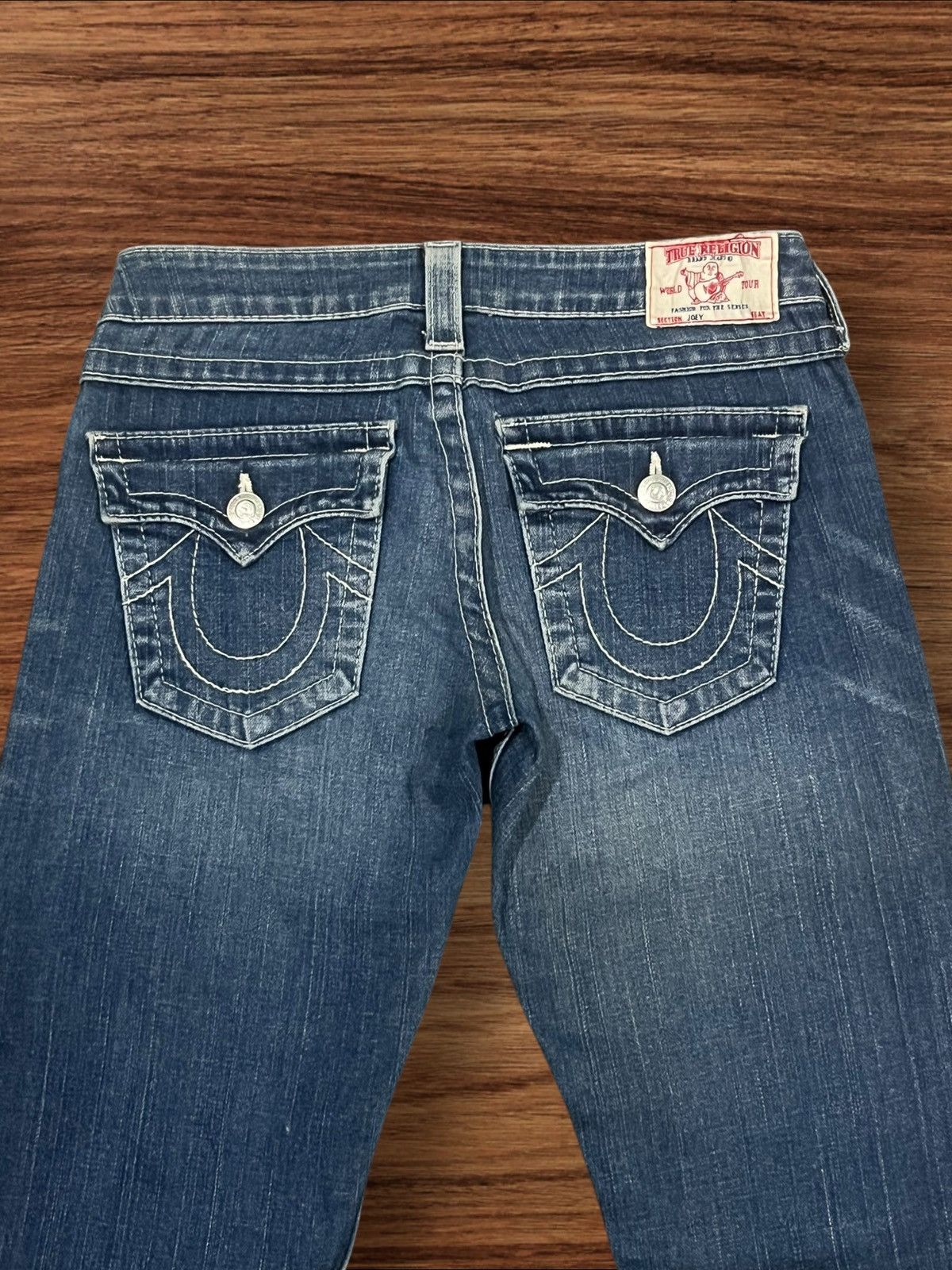 True Religion Vintage True Religion Joey Flare Style Distressed Jeans Size 27" / US 4 / IT 40 - 8 Thumbnail