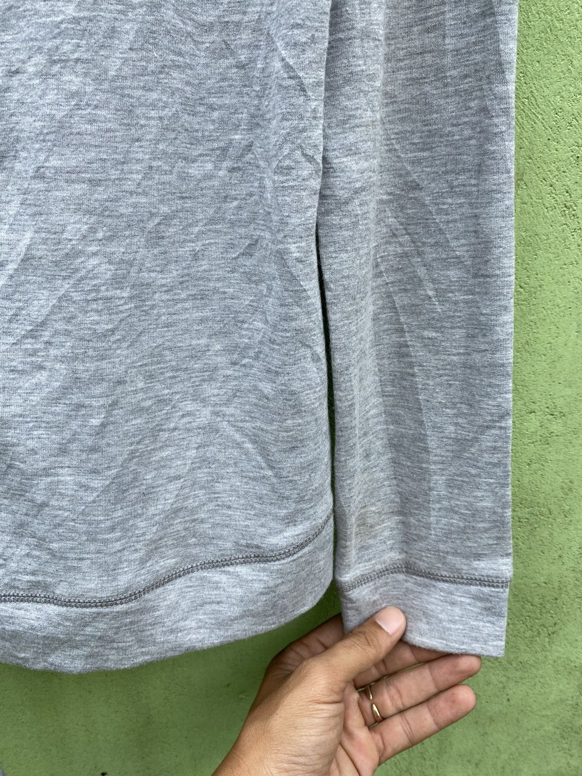 Japanese Brand Staccato Modern Grey Lace-Up Back Top Subtle Statement Piece Size M / US 6-8 / IT 42-44 - 13 Thumbnail