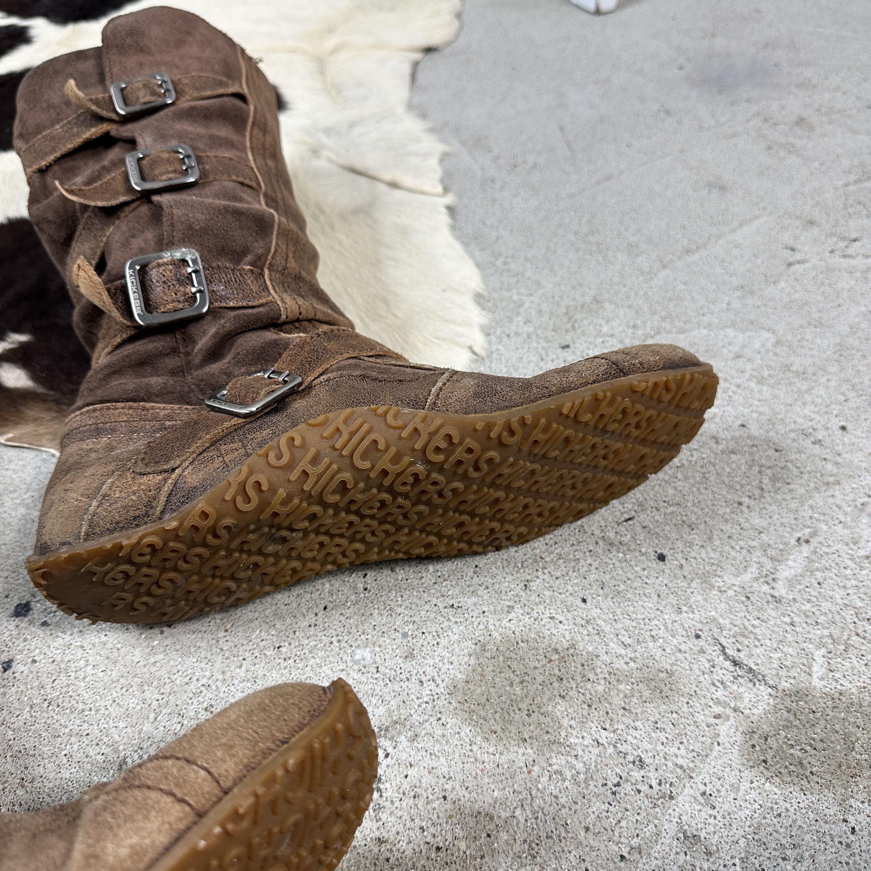 Vintage Vintage Leather Biker Moto Grunge Opium 00s Strapped Boots Size US 8 / IT 38 - 8 Thumbnail
