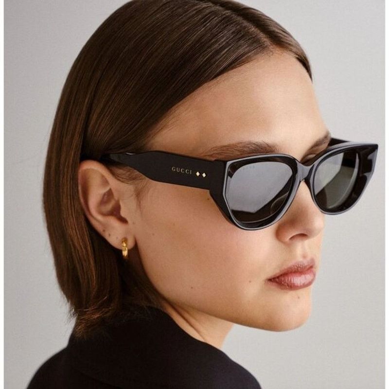 Gucci NEW Gucci Sunglasses GG1532SA 001 Black Grey Women Authentic Size ONE SIZE - 8 Thumbnail