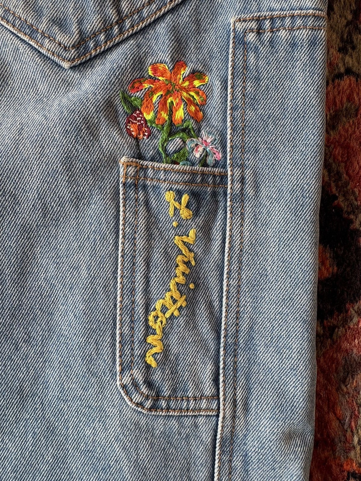 Louis Vuitton Louis Vuitton Floral Denim Size US 34 / EU 50 - 3 Thumbnail