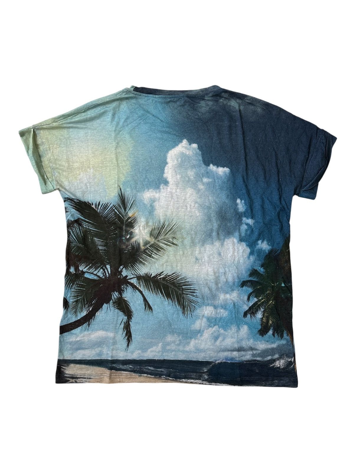 Balmain SS18 Beach Print T-Shirt Size US M / EU 48-50 / 2 - 2 Thumbnail