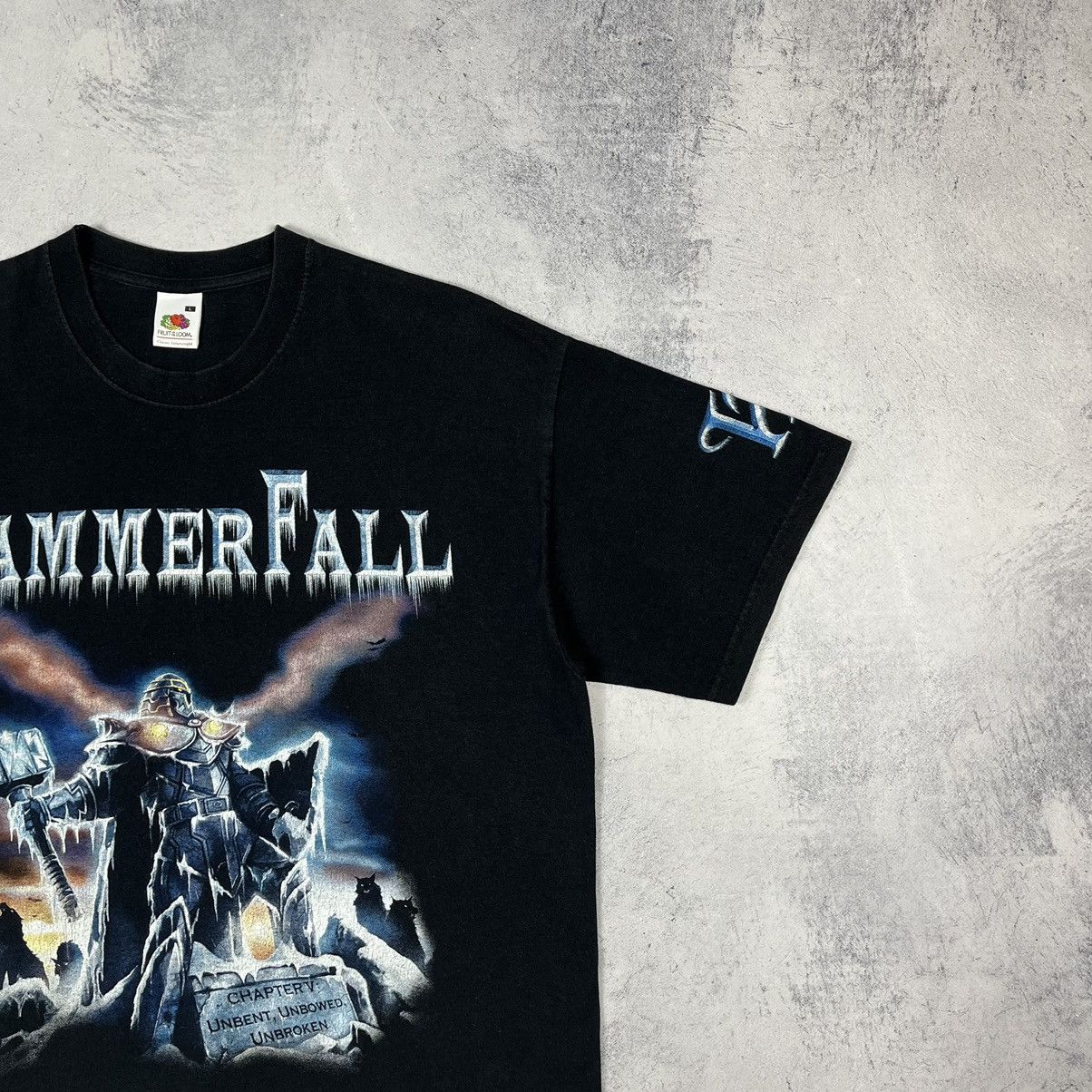 Band Tees Vintage Hammer Fall rare heavy metal rock band tee 90’s Size US L / EU 52-54 / 3 - 3 Thumbnail