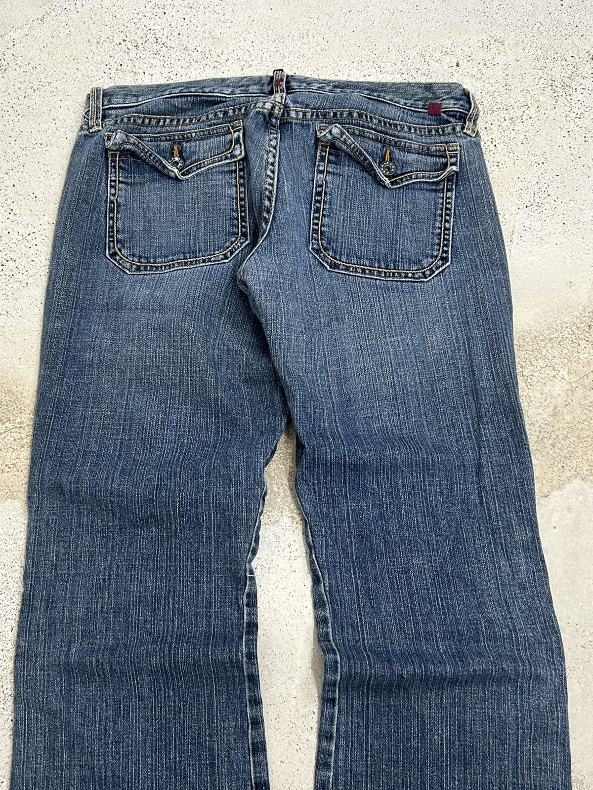 GOSTAR DE FUGA Vintage Puka Flare Carpenter Jean Double Pocket Utility Styl Size US 32 / EU 48 - 14 Thumbnail