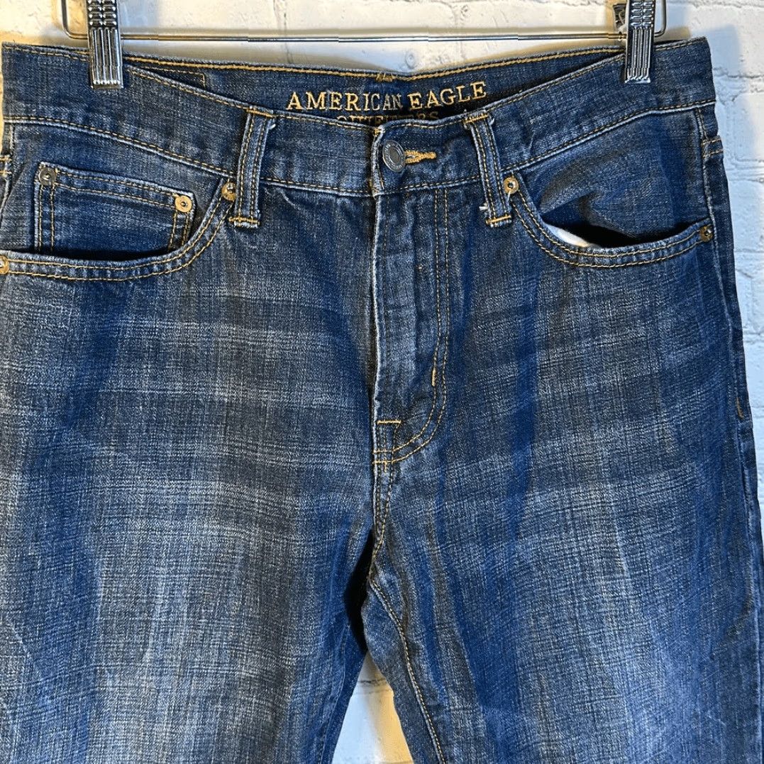 Vintage VINTAGE American Eagle Jeans Bootcut Men 31x32 Denim Blue Adult Men Bootcut Jeans 31 32 Blue Mens Size US 31 - 2 Thumbnail