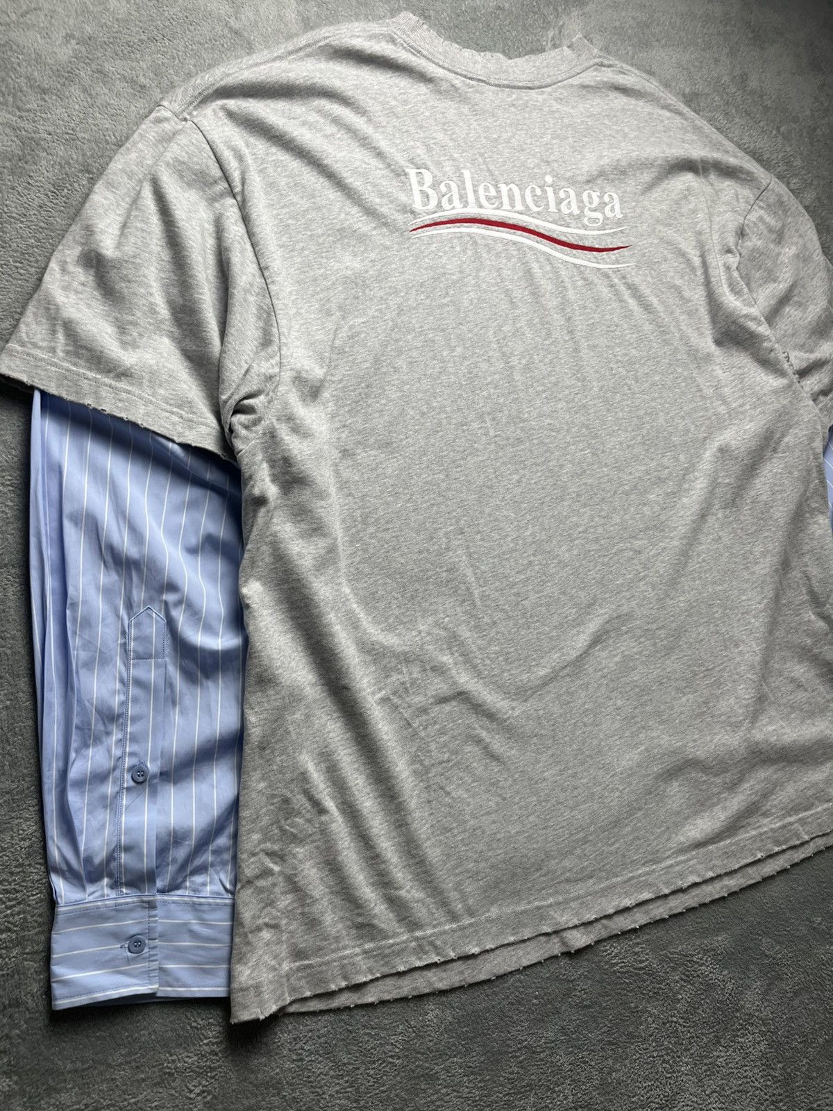 Balenciaga Balenciaga - SS/21 Political Campaign Layered Longsleeve Size US S / EU 44-46 / 1 - 13 Thumbnail
