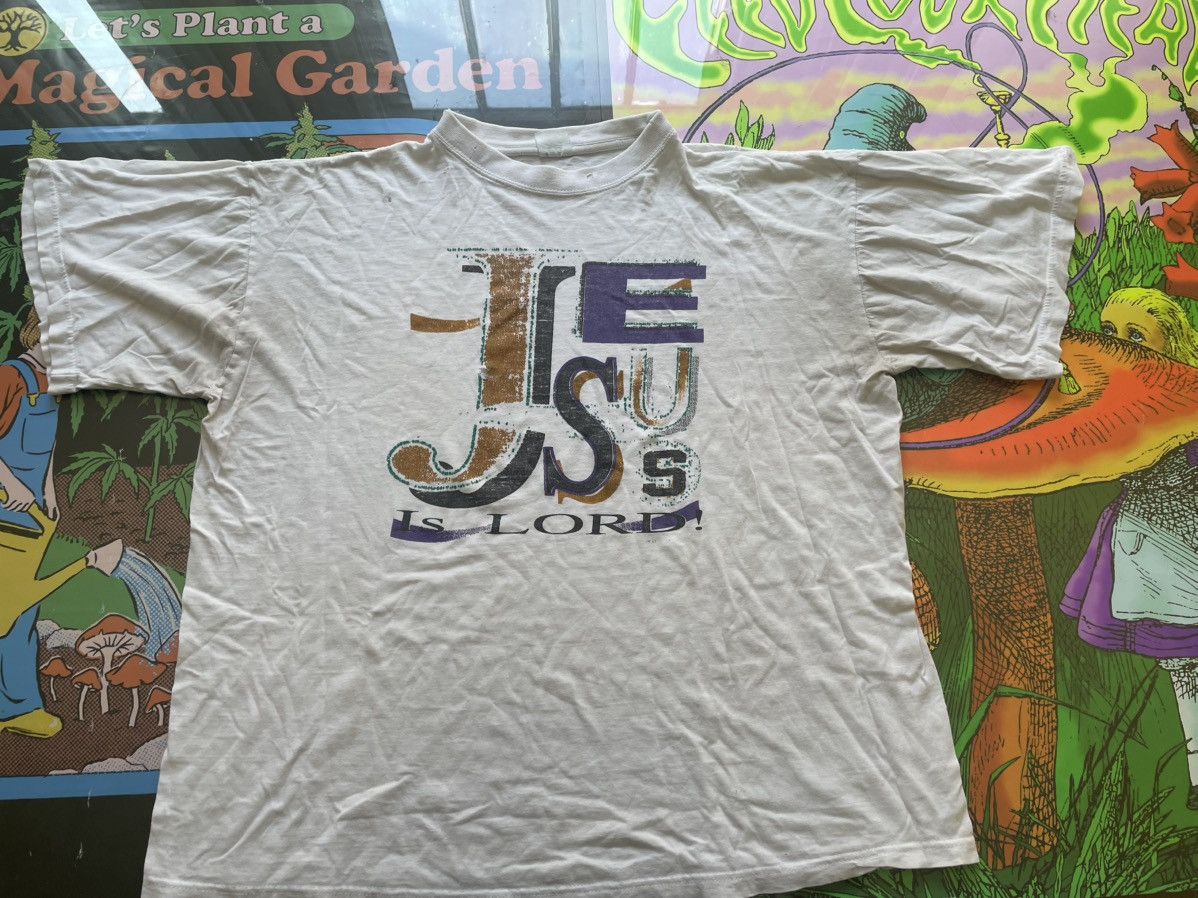 Vintage Vintage Jesus is lord short sleeve t-shirt Size US M / EU 48-50 / 2 - 1 Thumbnail