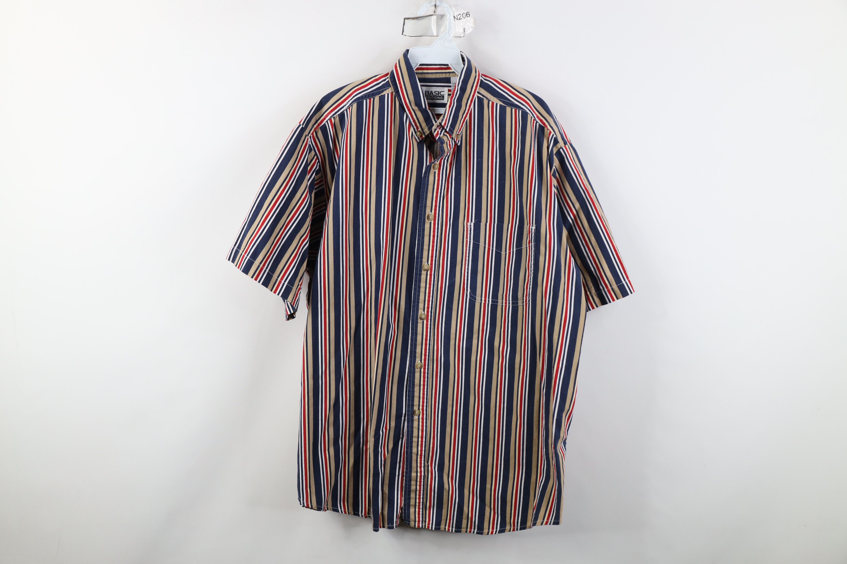 Vintage Vintage 90s Streetwear Short Sleeve Button Down Shirt Size US L / EU 52-54 / 3 - 1 Thumbnail