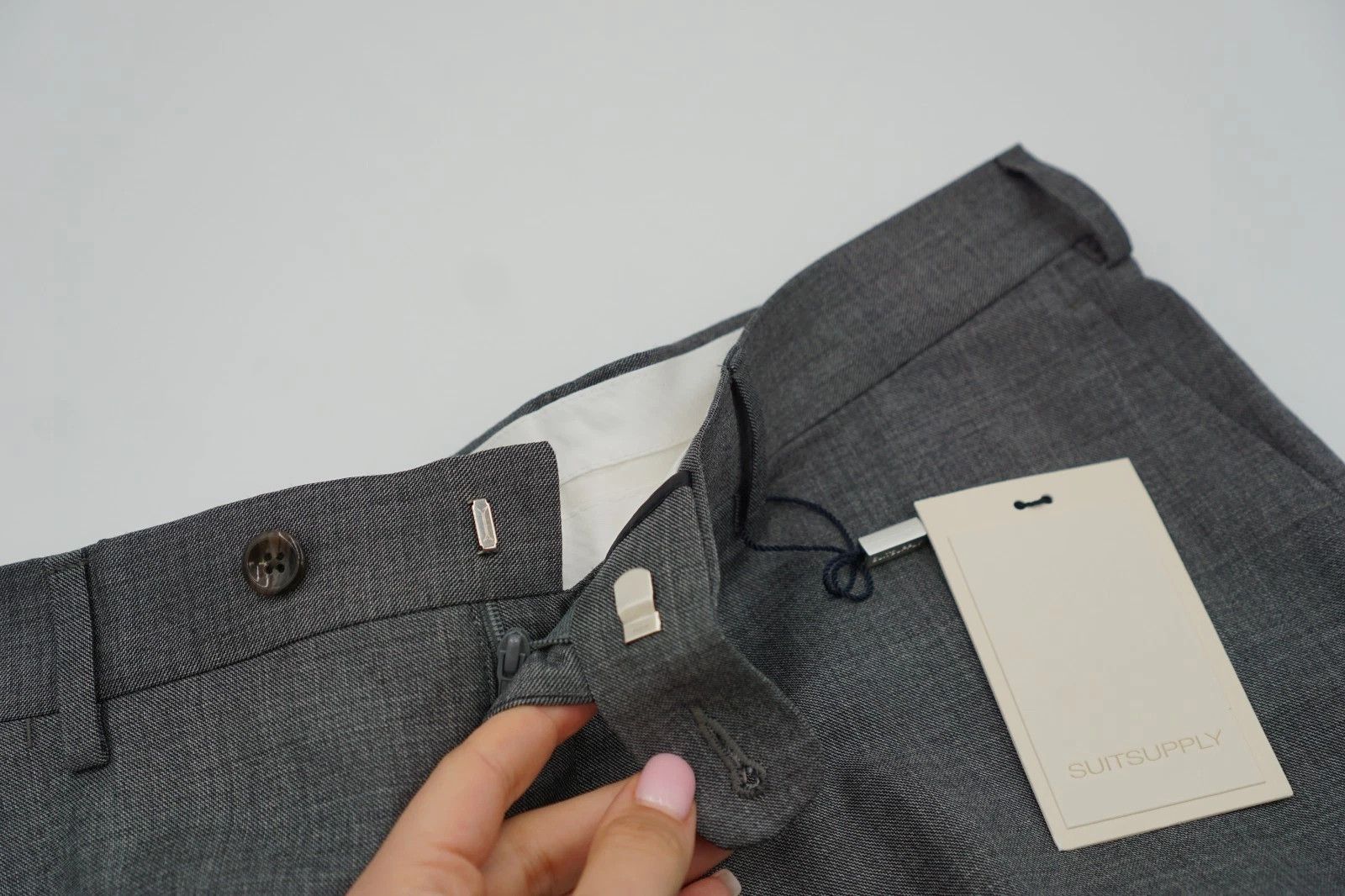 Suitsupply Men Suitsupply Pants Grey Brescia Wool Size UK/US42 Size 42R - 3 Thumbnail