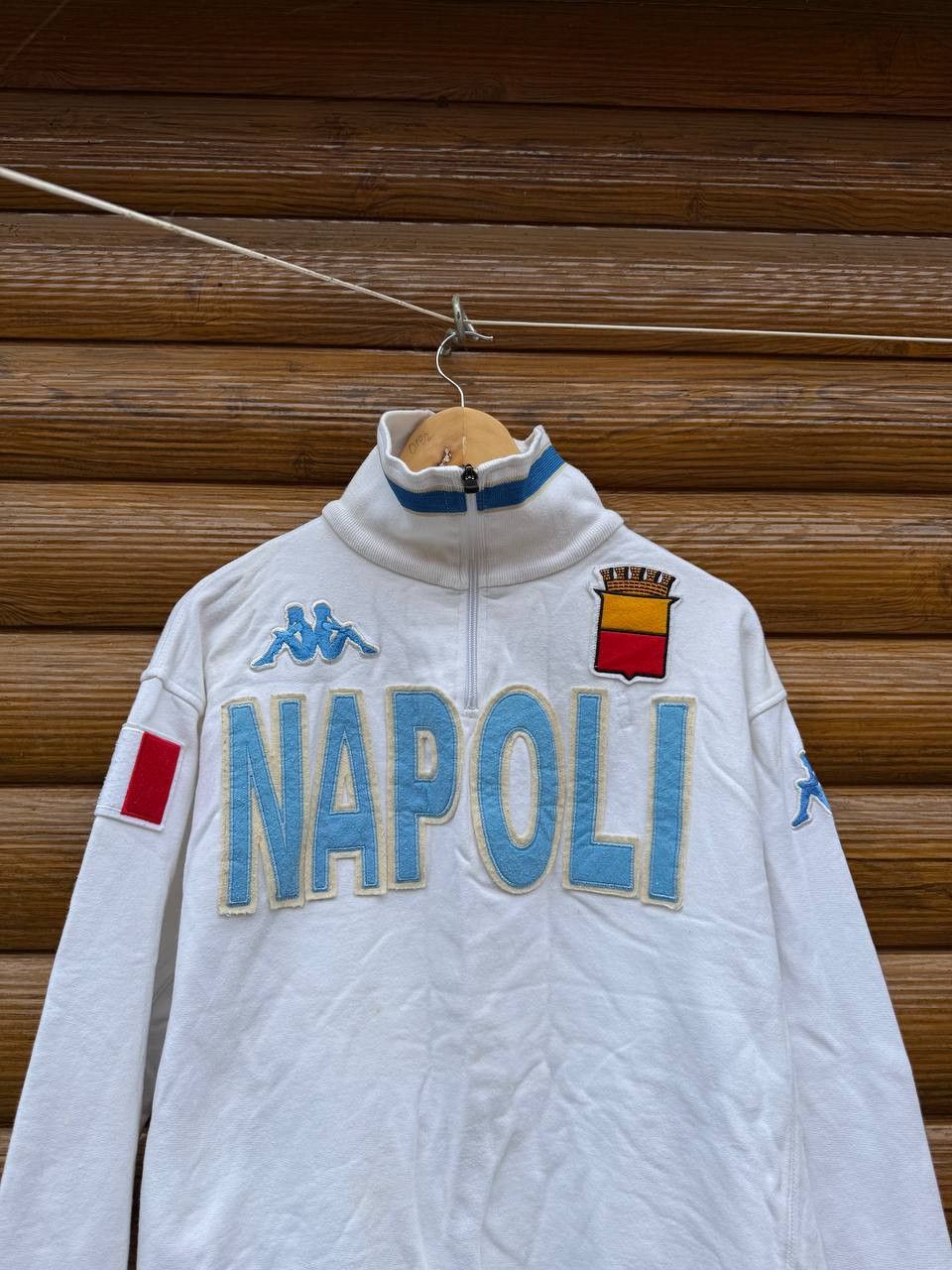 Kappa Vintage Kappa Napoli Football Jacket Soccer Sweatshirt Mens Size US L / EU 52-54 / 3 - 2 Thumbnail