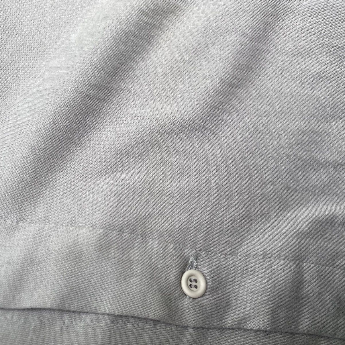 Tete Homme TÊTE HOMME Grey Long Sleeve Polo with Logo Hem Size US L / EU 52-54 / 3 - 17 Thumbnail