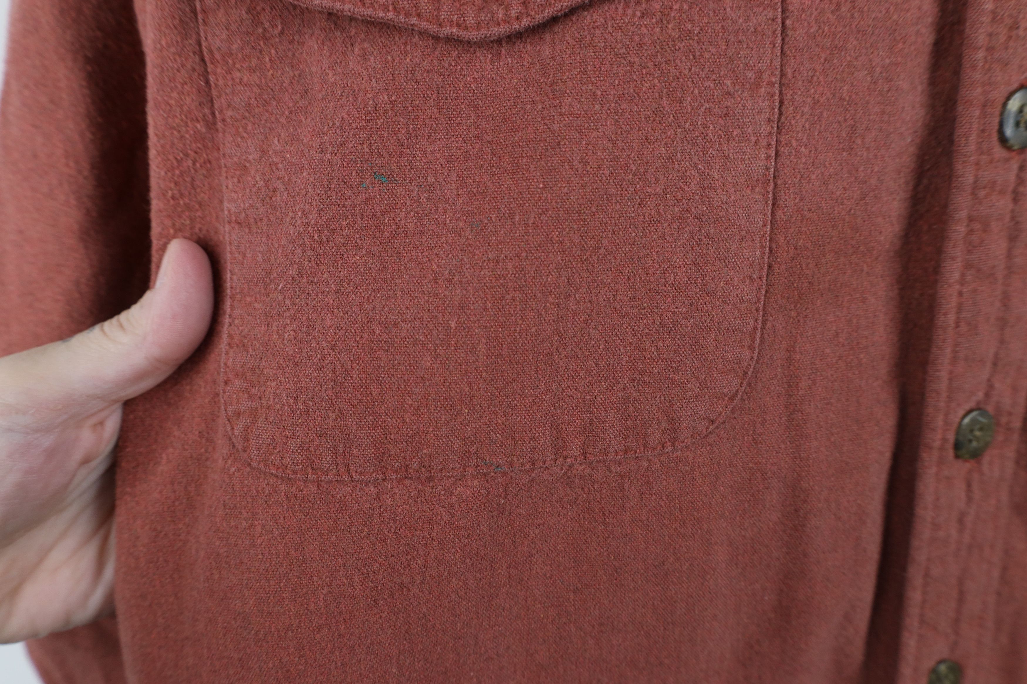 Vintage Vintage 90s Streetwear Stonewash Chamois Cloth Button Shirt Size US M / EU 48-50 / 2 - 5 Thumbnail