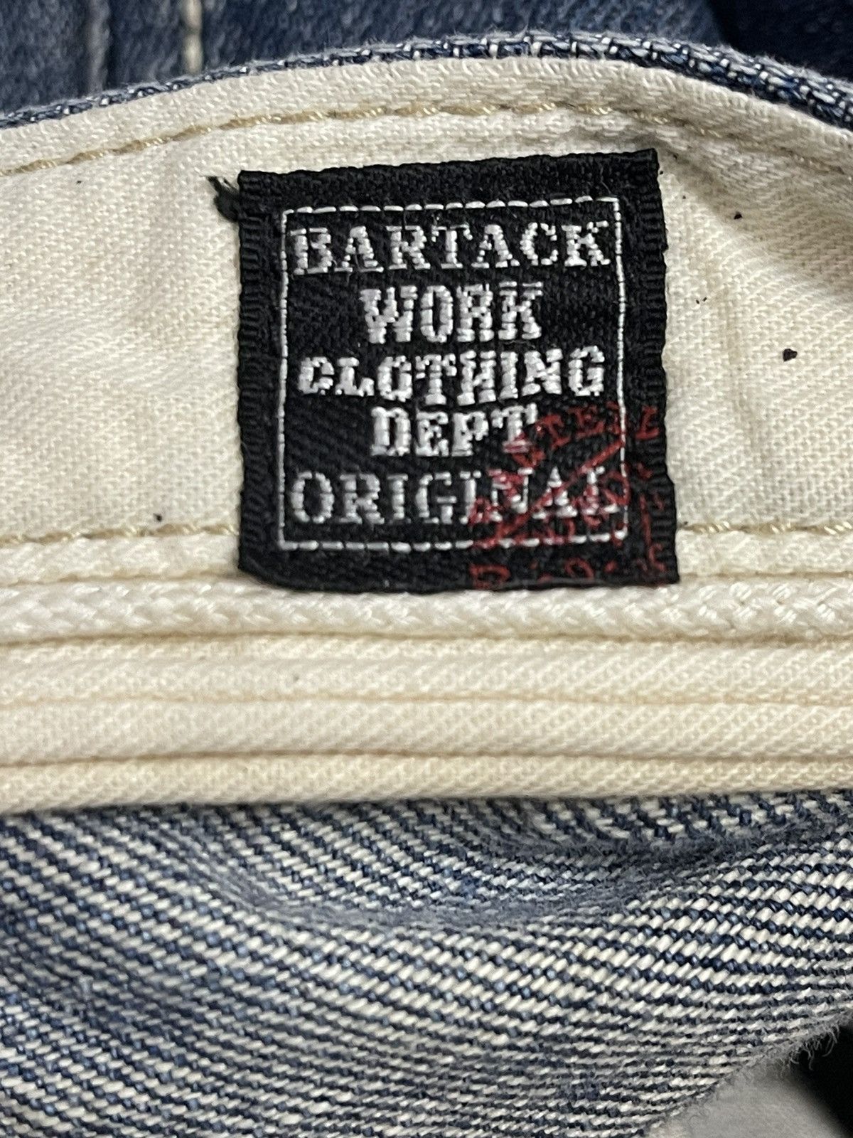 Hysteric Glamour Vintage Japanese Bartack Blue Wash Faded Style Baggy Jeans Size US 30 / EU 46 - 8 Thumbnail