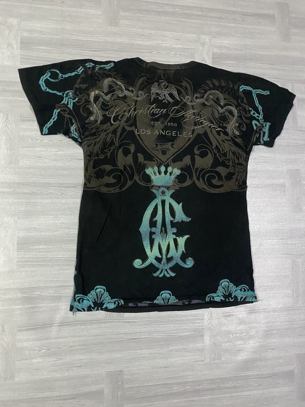 Ed Hardy Vintage Y2K Crristian Audigier Dragon Crown T-Shirt Size US S / EU 44-46 / 1 - 15 Thumbnail