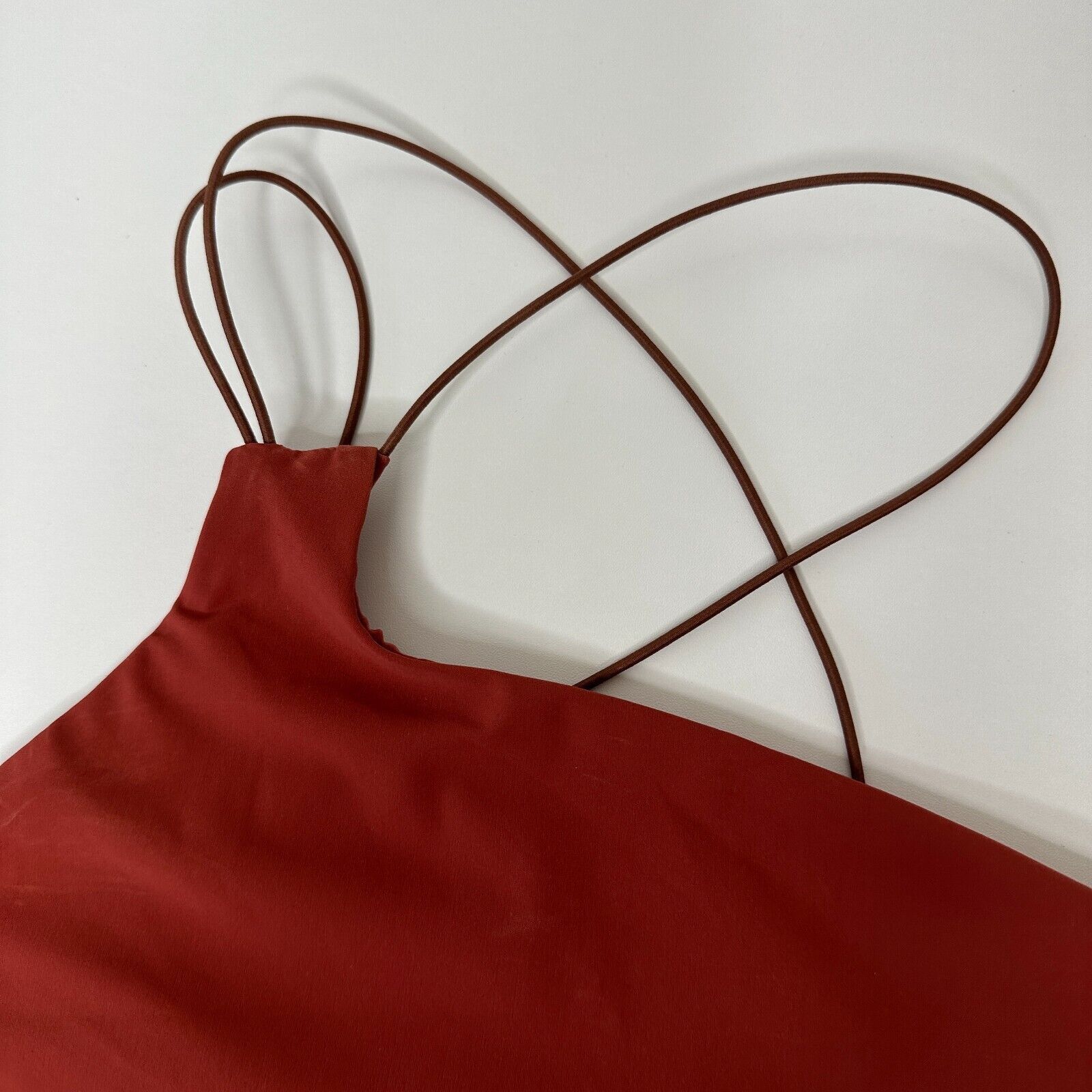 Other Alix NYC Rust Avon Asymmetrical Neckline One-Shoulder Crop S Size S / US 4 / IT 40 - 3 Thumbnail