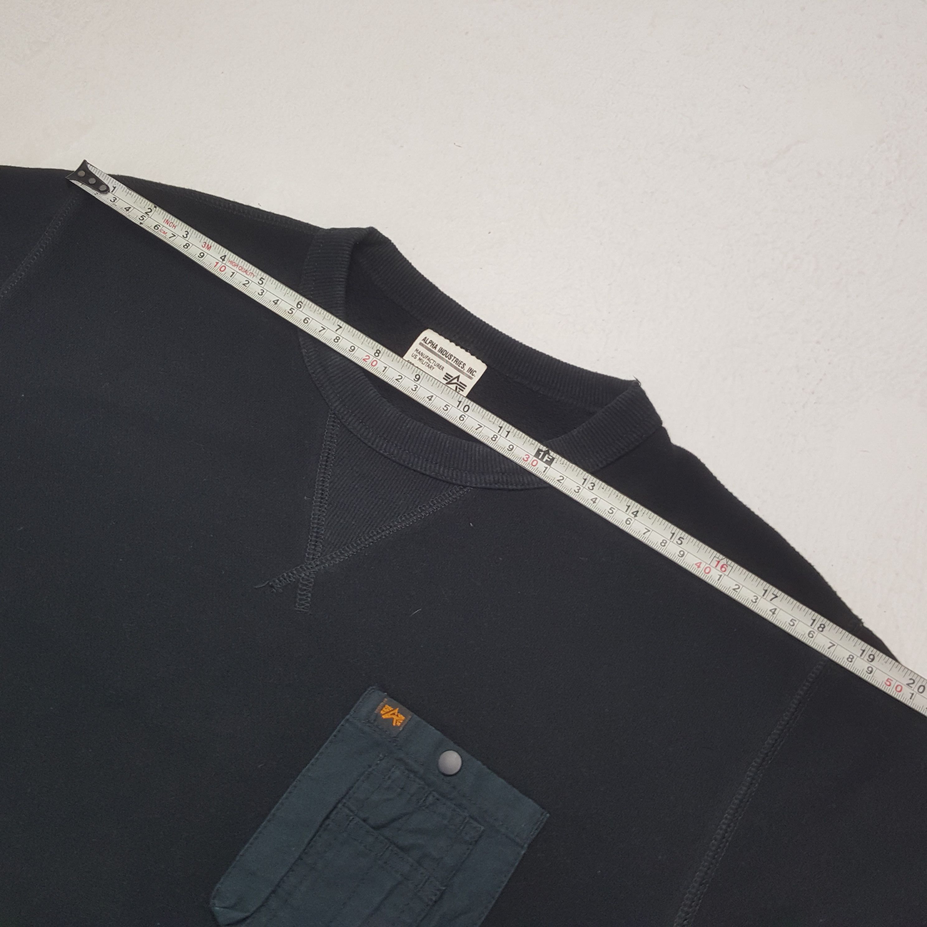 Alpha Industries × Vintage Vintage Alpha Industries Punk Style Sweatshirt C289N16 Size US M / EU 48-50 / 2 - 6 Thumbnail
